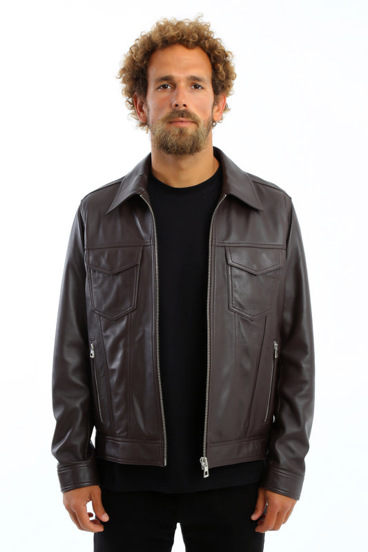 Vanguard Lambskin Leather Jacket