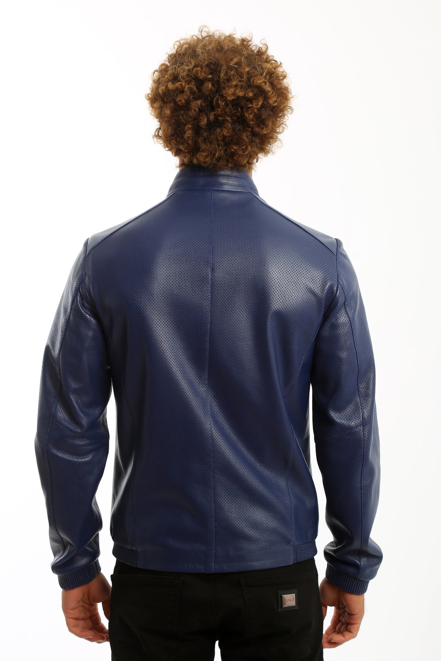 Altura Perforated Lambskin Leather Jacket