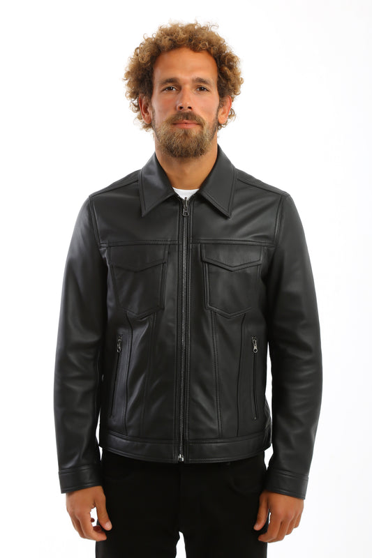 Vanguard Lambskin Leather Jacket