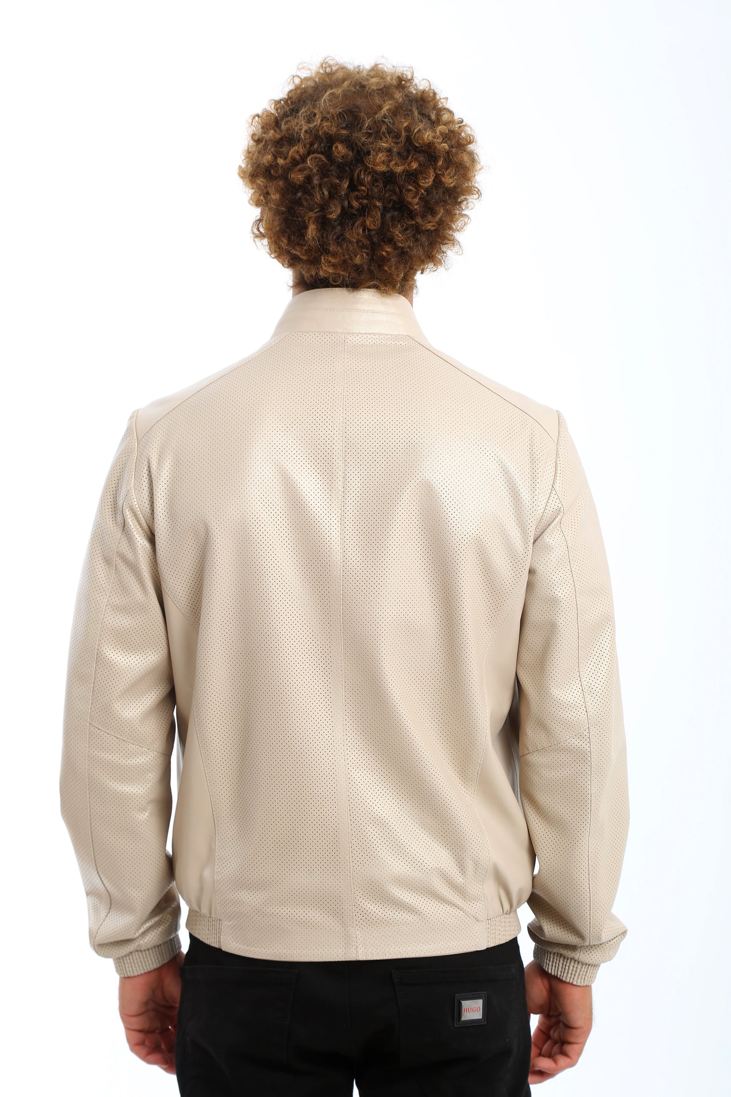 Altura Perforated Lambskin Leather Jacket