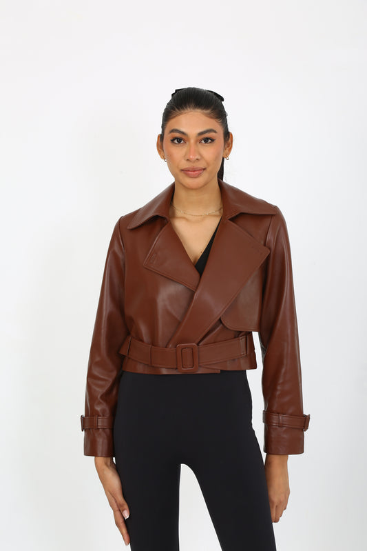 Amelia Lambskin Leather Jacket