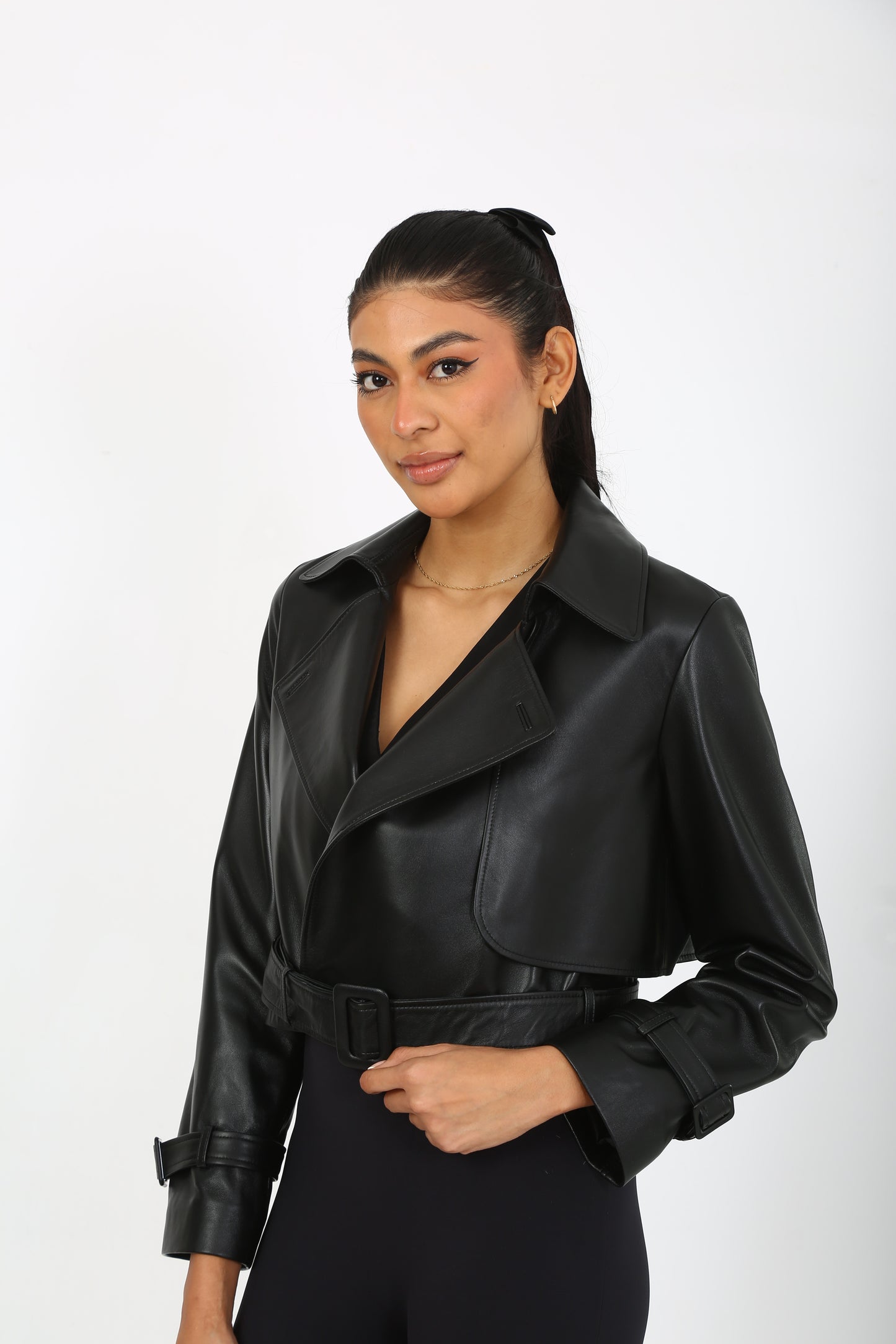 Amelia Lambskin Leather Jacket