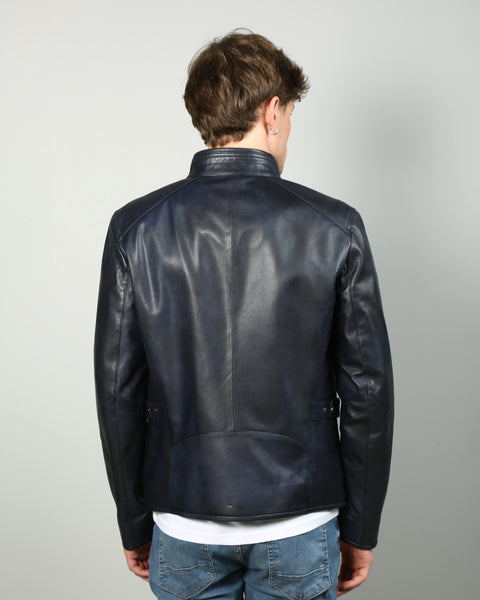 Thomas Men Leather Jacket