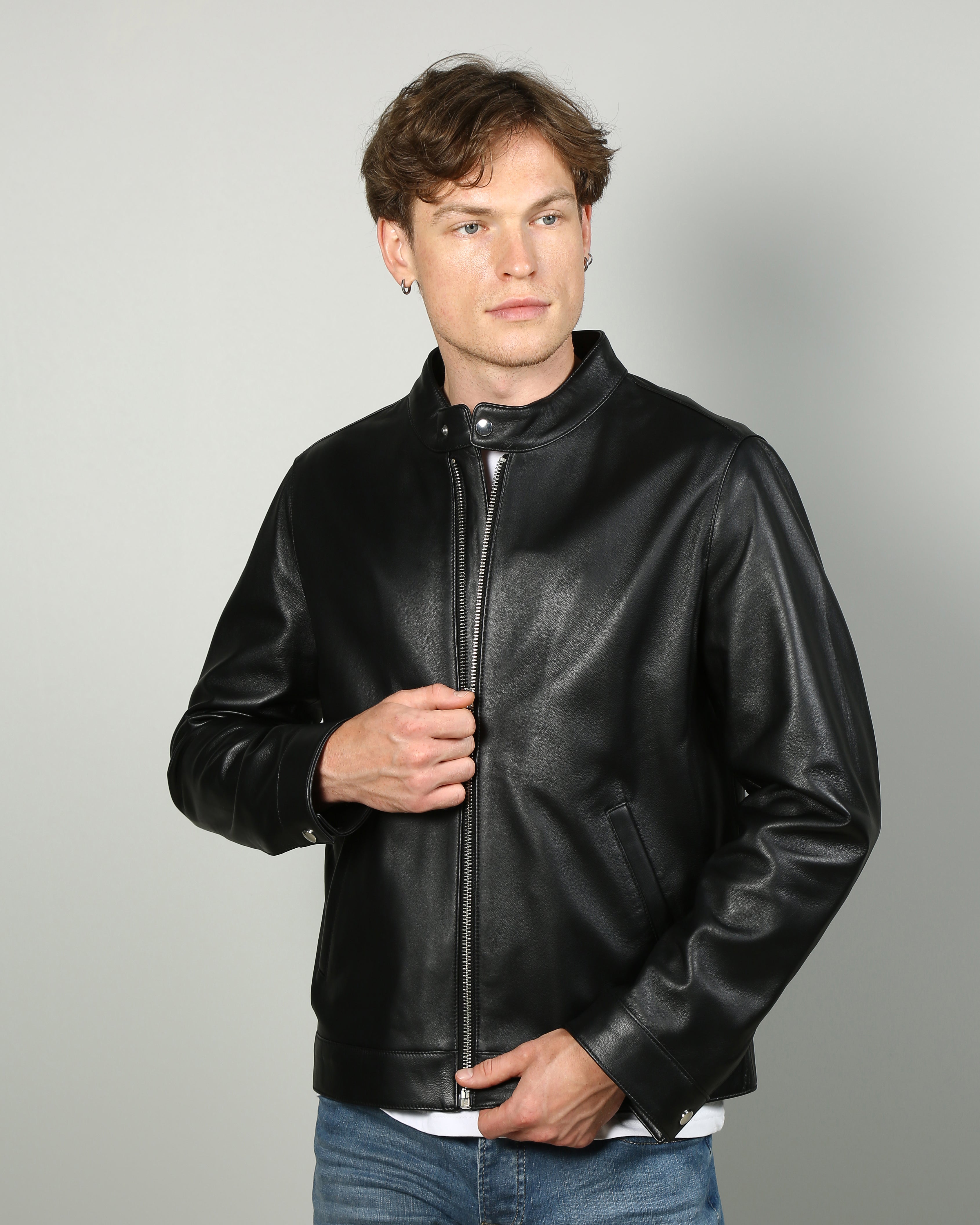 Thomas Lambskin Leather Jacket – Barya Leather