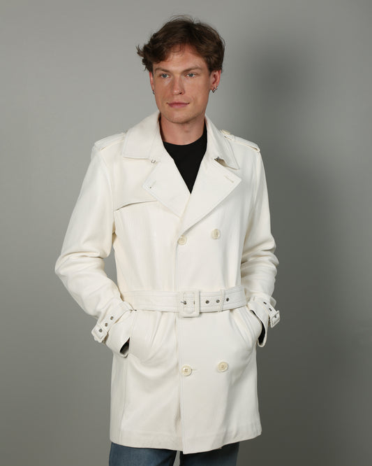 Fenno Leather Trench Coat