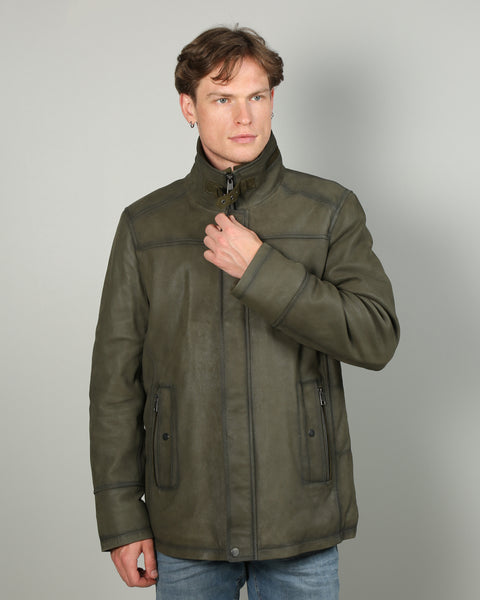 Edwardo Men Leather Jacket