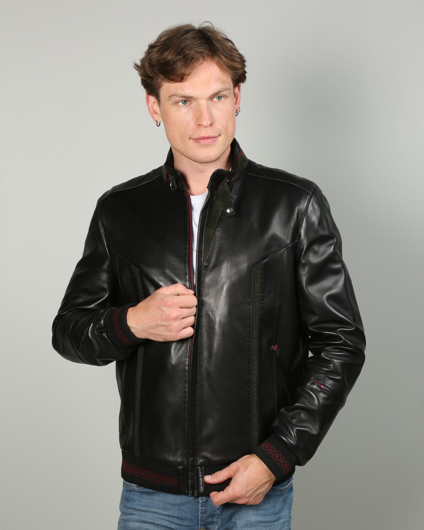 Paavo Lambskin Leather Jacket