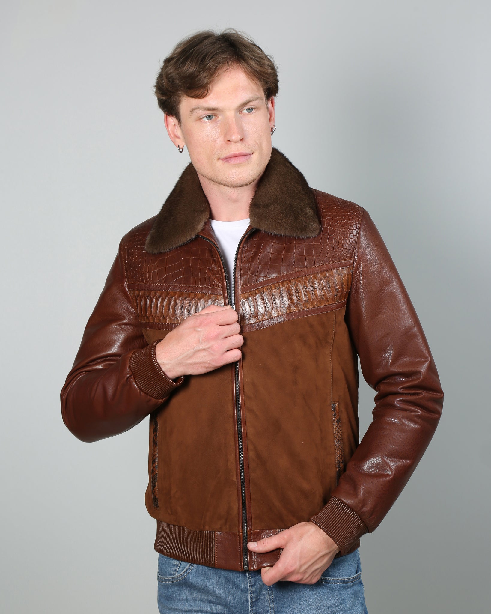 Tarvo Men Leather Jacket