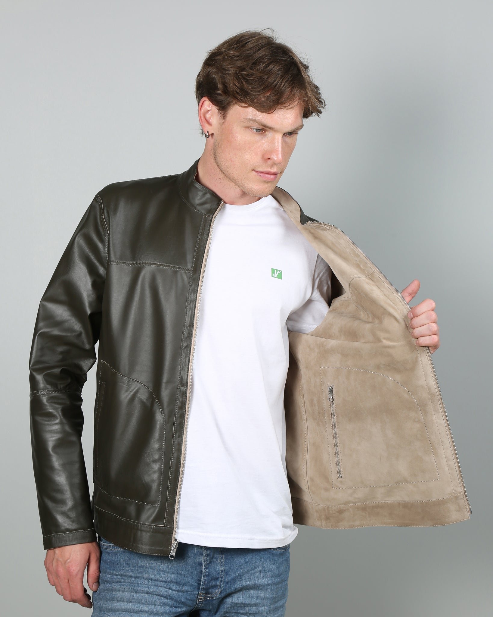 Rasmus Men Leather Jacket