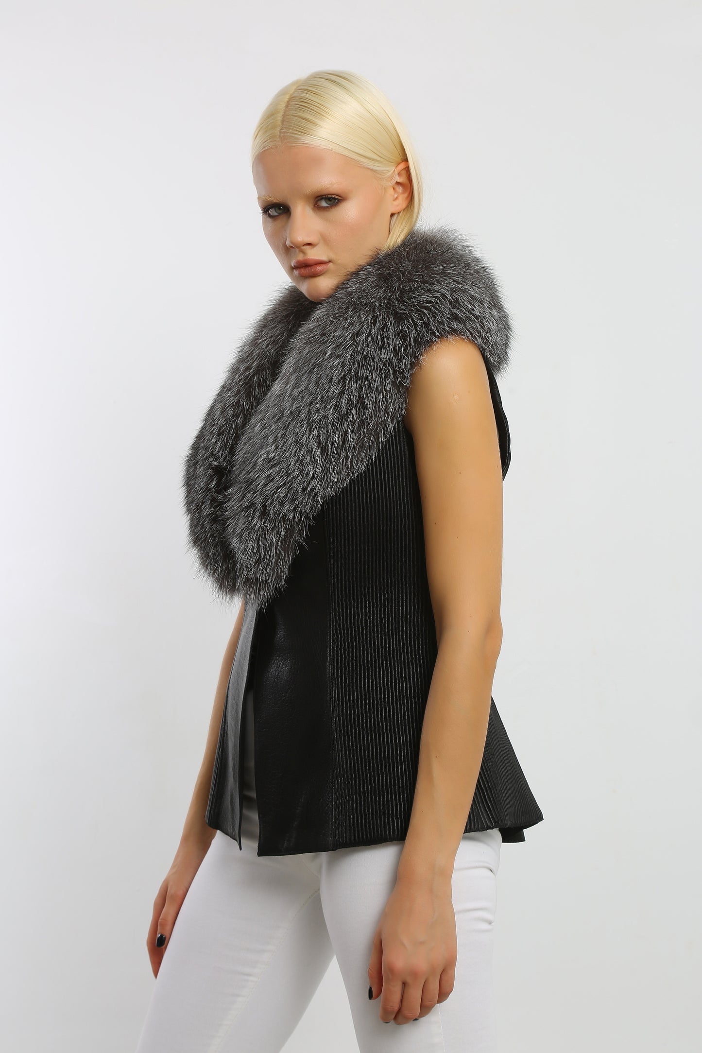 Winter's Embrace Leather Vest