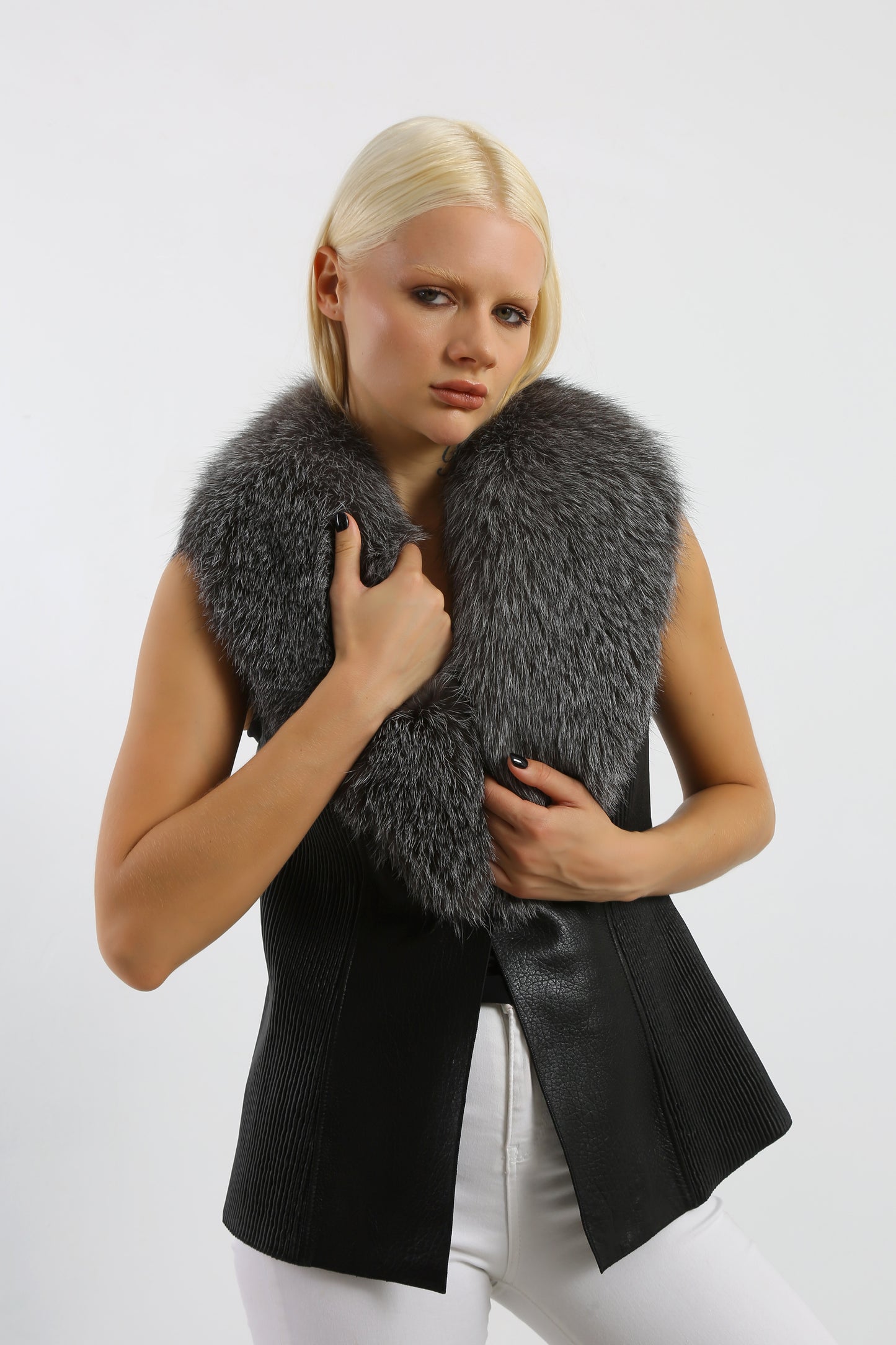 Winter's Embrace Leather Vest