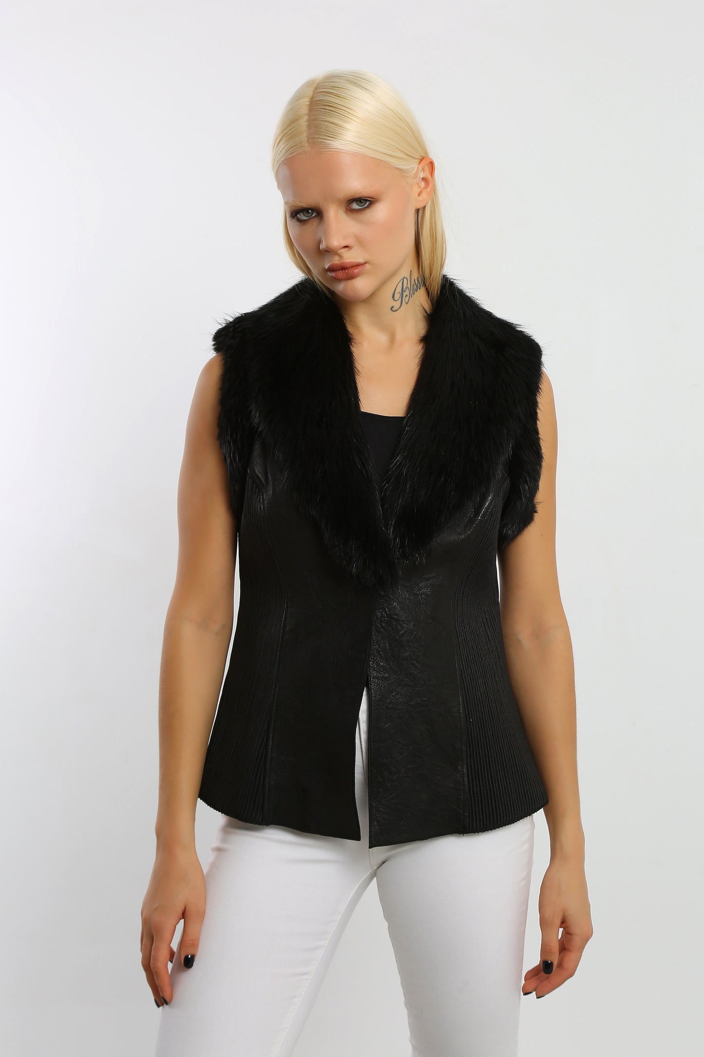 Winter's Embrace Leather Vest