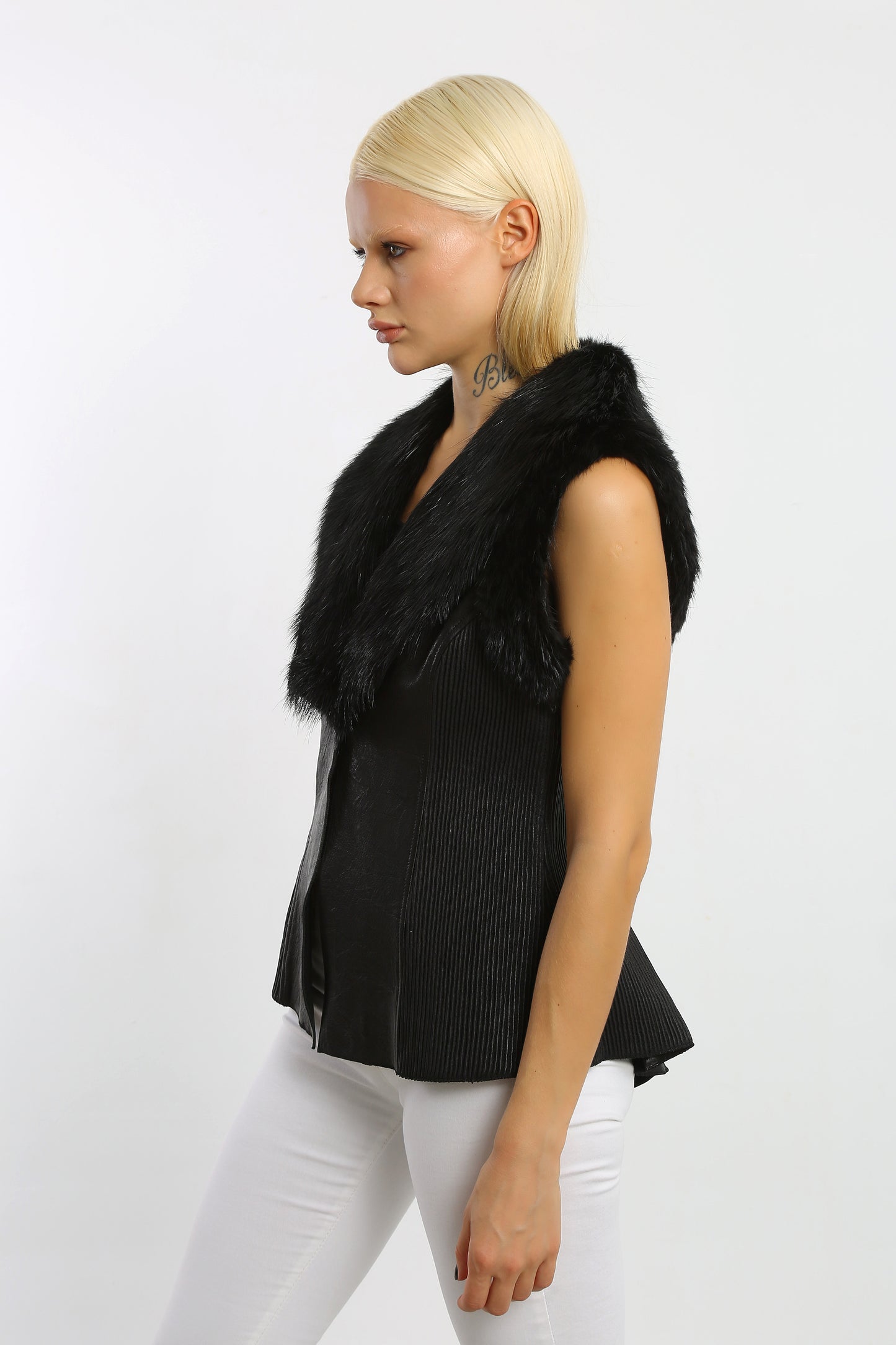 Winter's Embrace Leather Vest