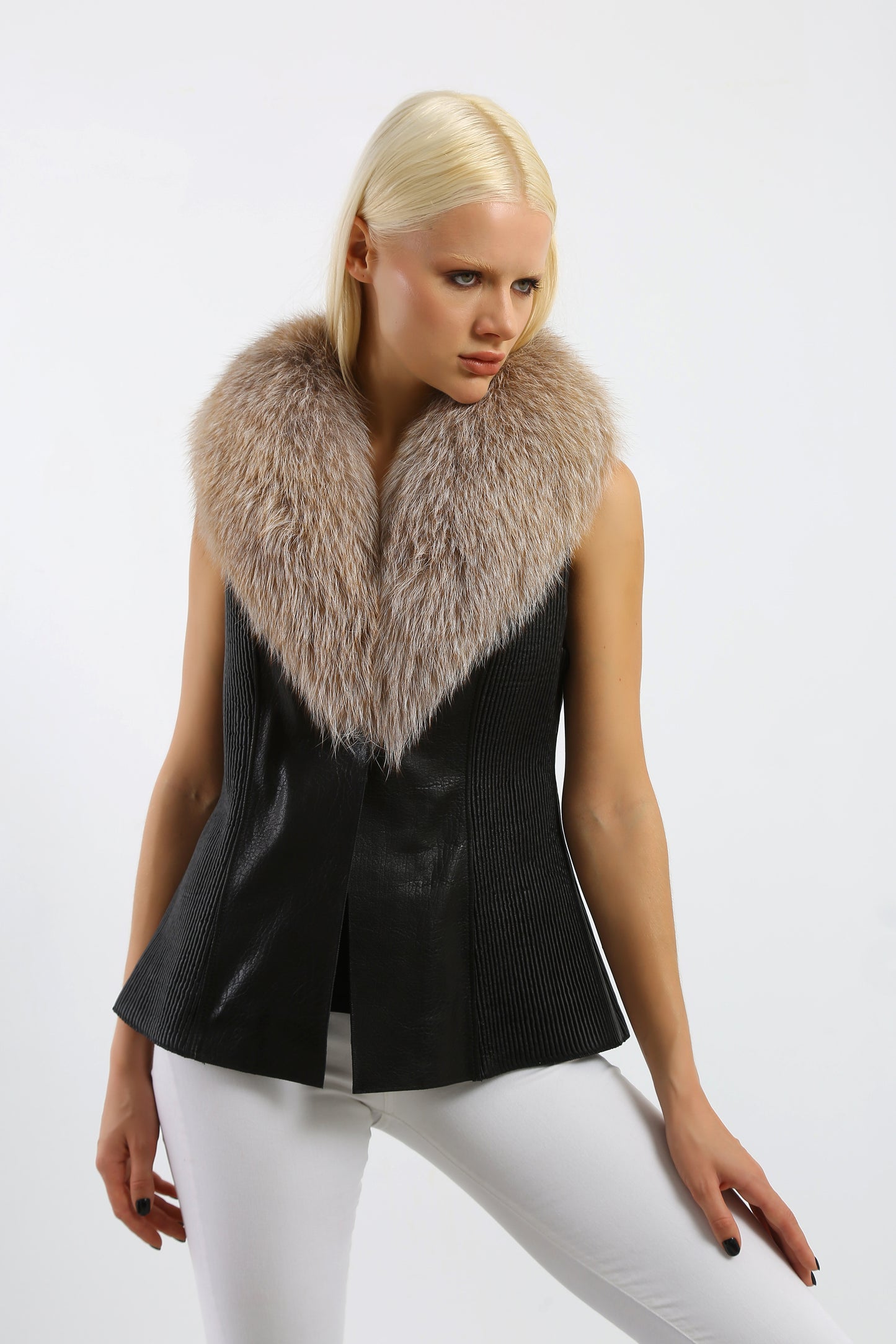 Winter's Embrace Leather Vest