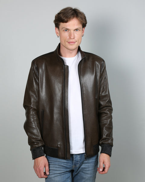 Yamato Men Leather Jacket