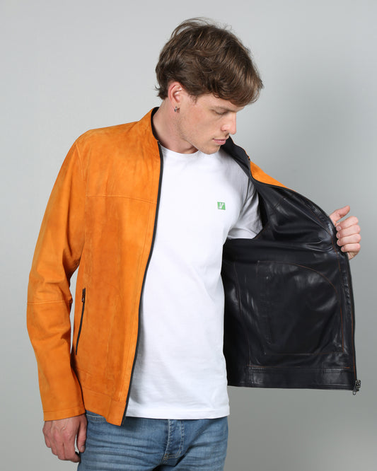 Rasmus Reversible Suede Leather Jacket