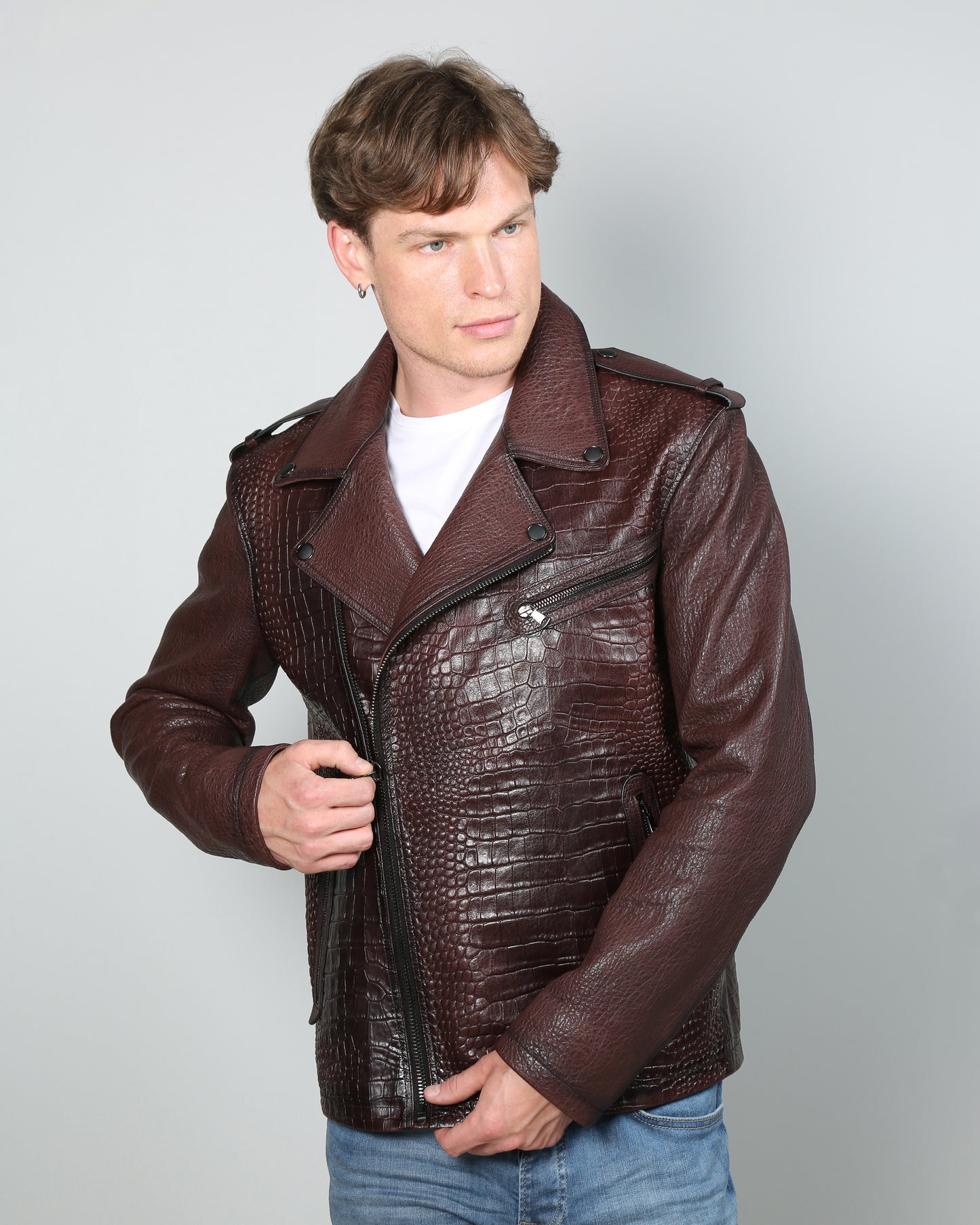 Nikan Lambskin Leather Jacket