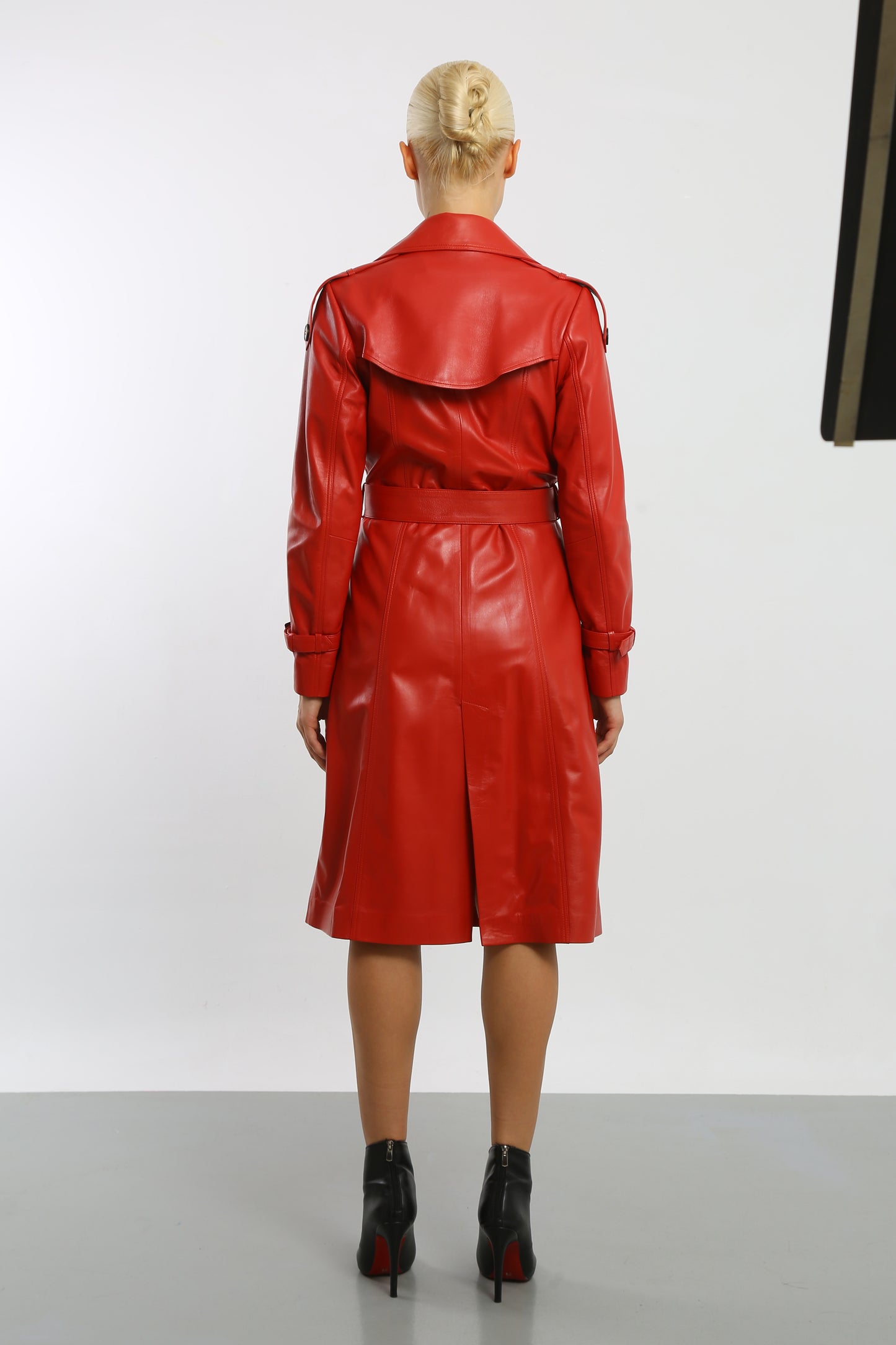 Prestige Vogue Leather Trench Coat