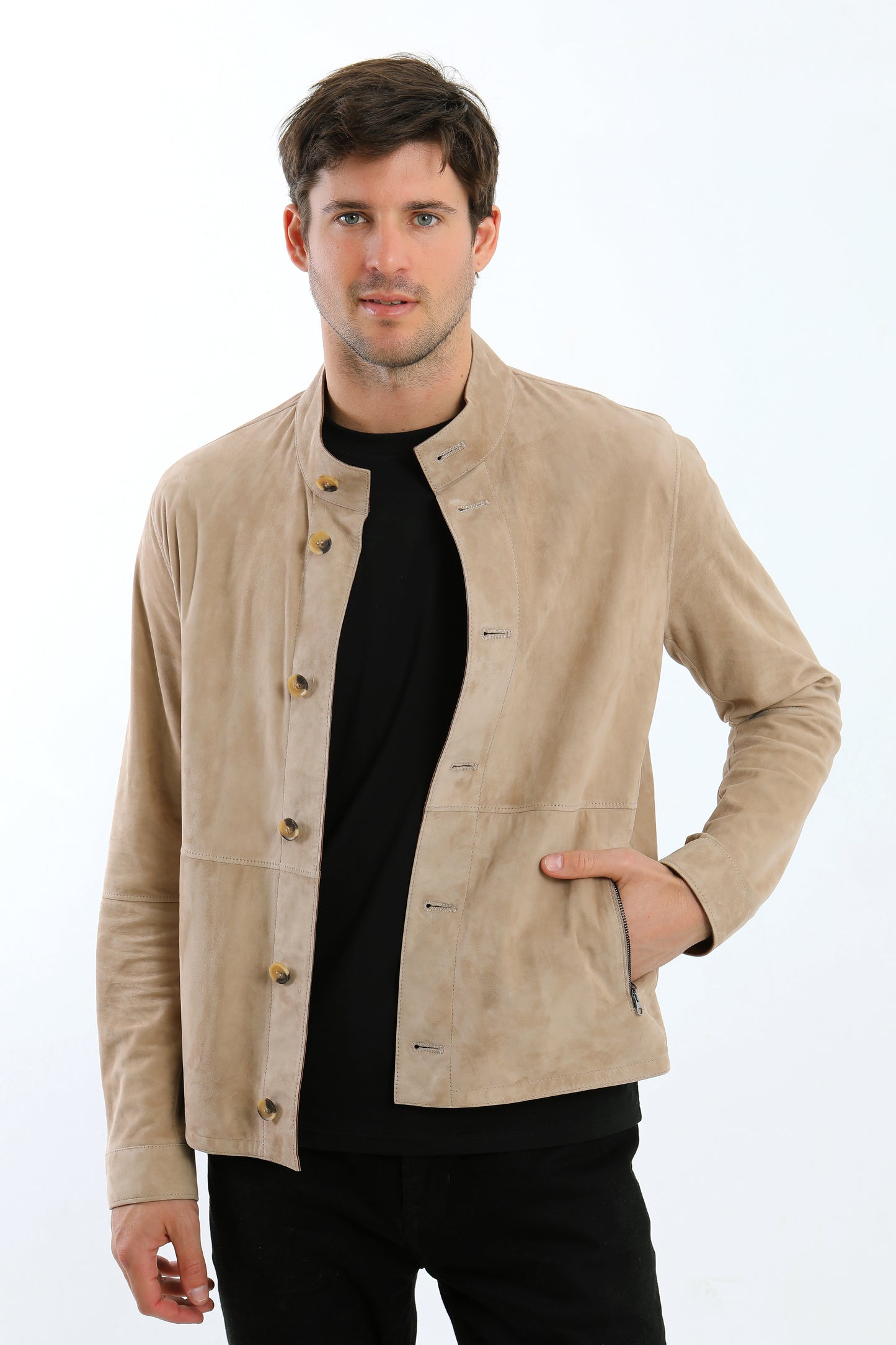 Reversible Suede Leather Jacket