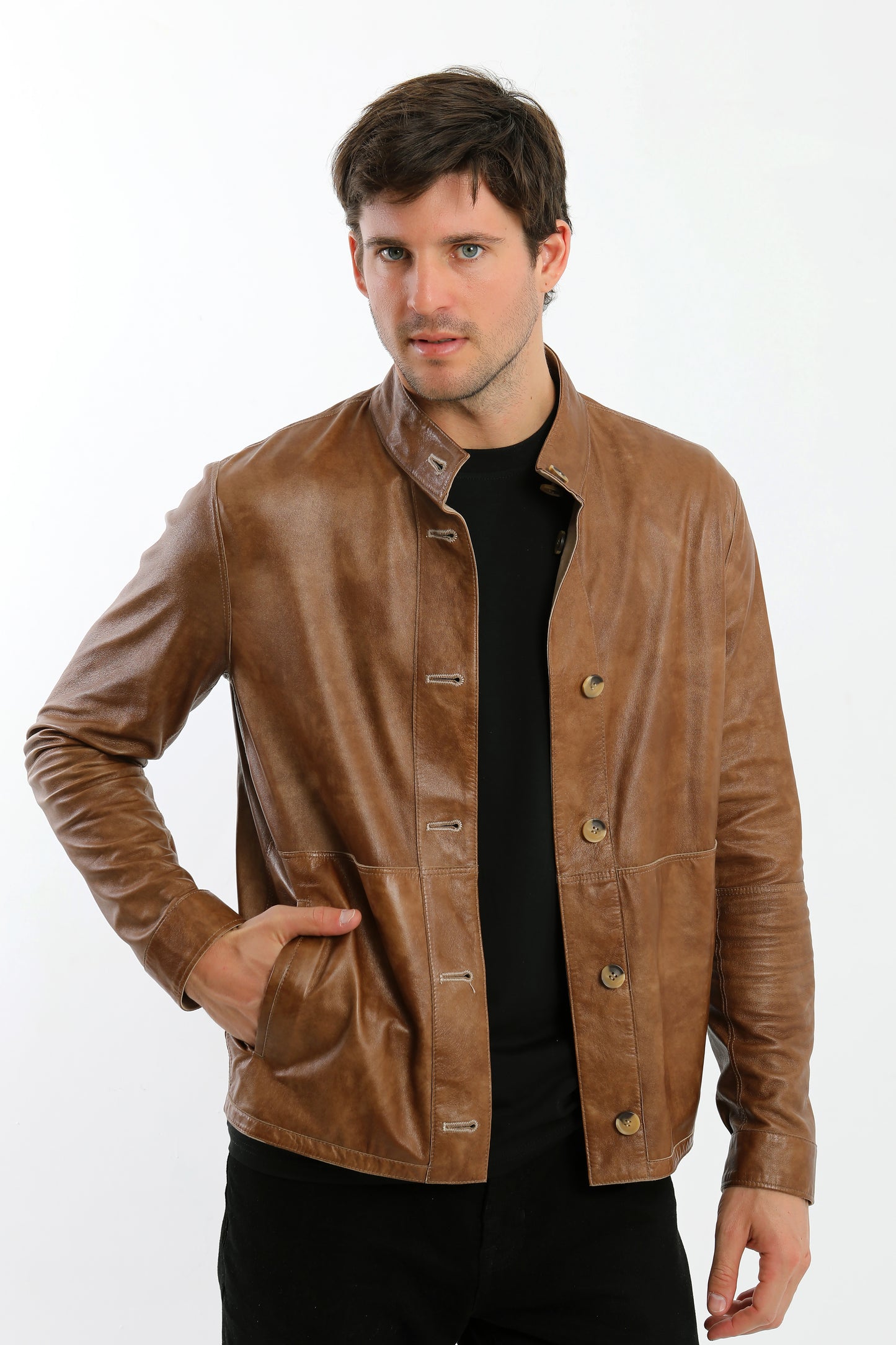 Reversible Suede Leather Jacket
