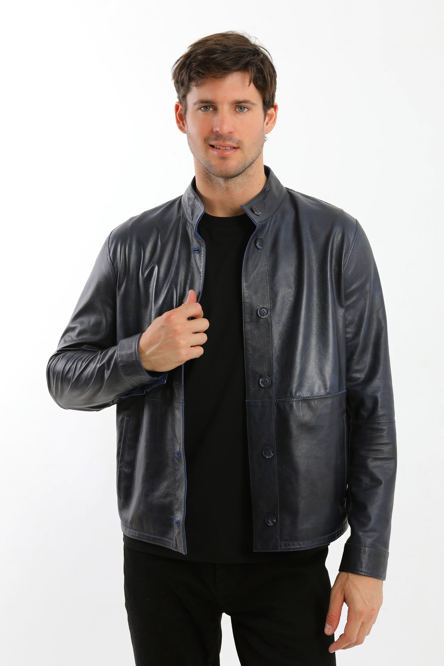 Reversible Suede Leather Jacket