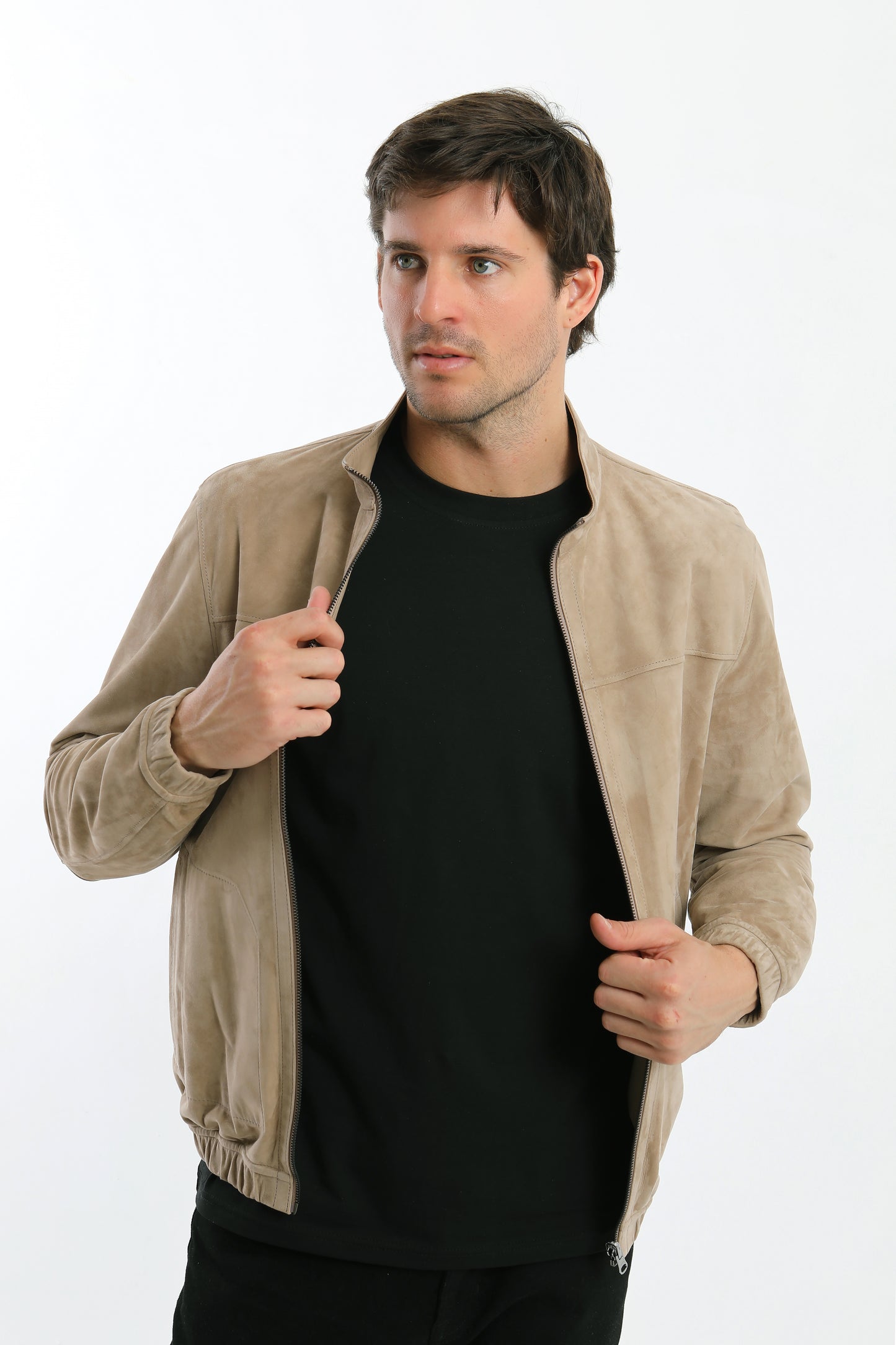 Reversible Suede Bomber Jacket
