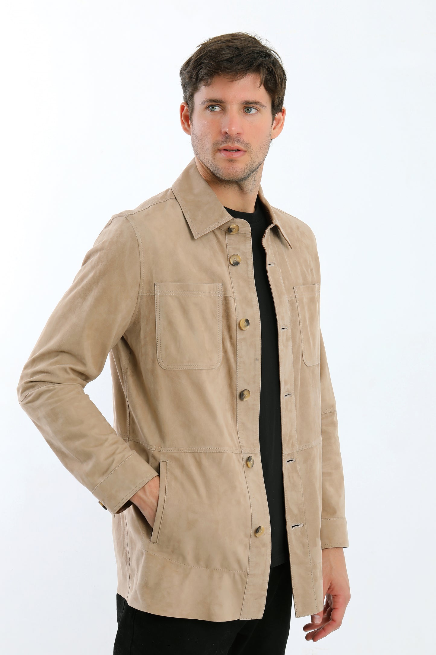 Reversible Suede Leather Jacket