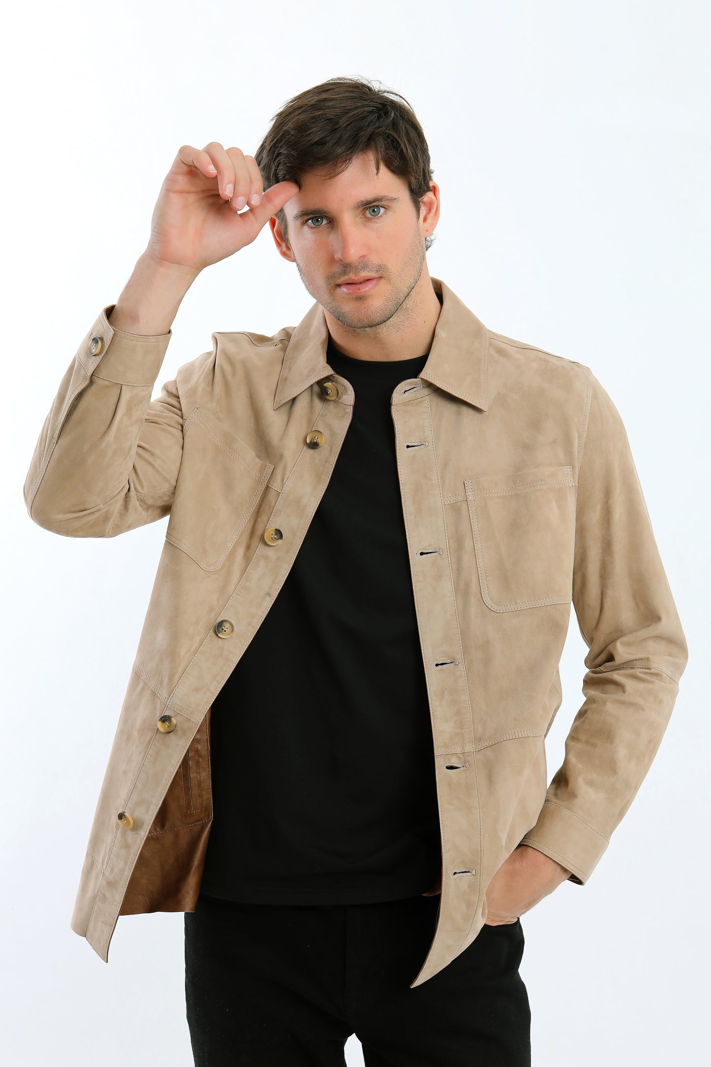 Reversible Suede Leather Jacket