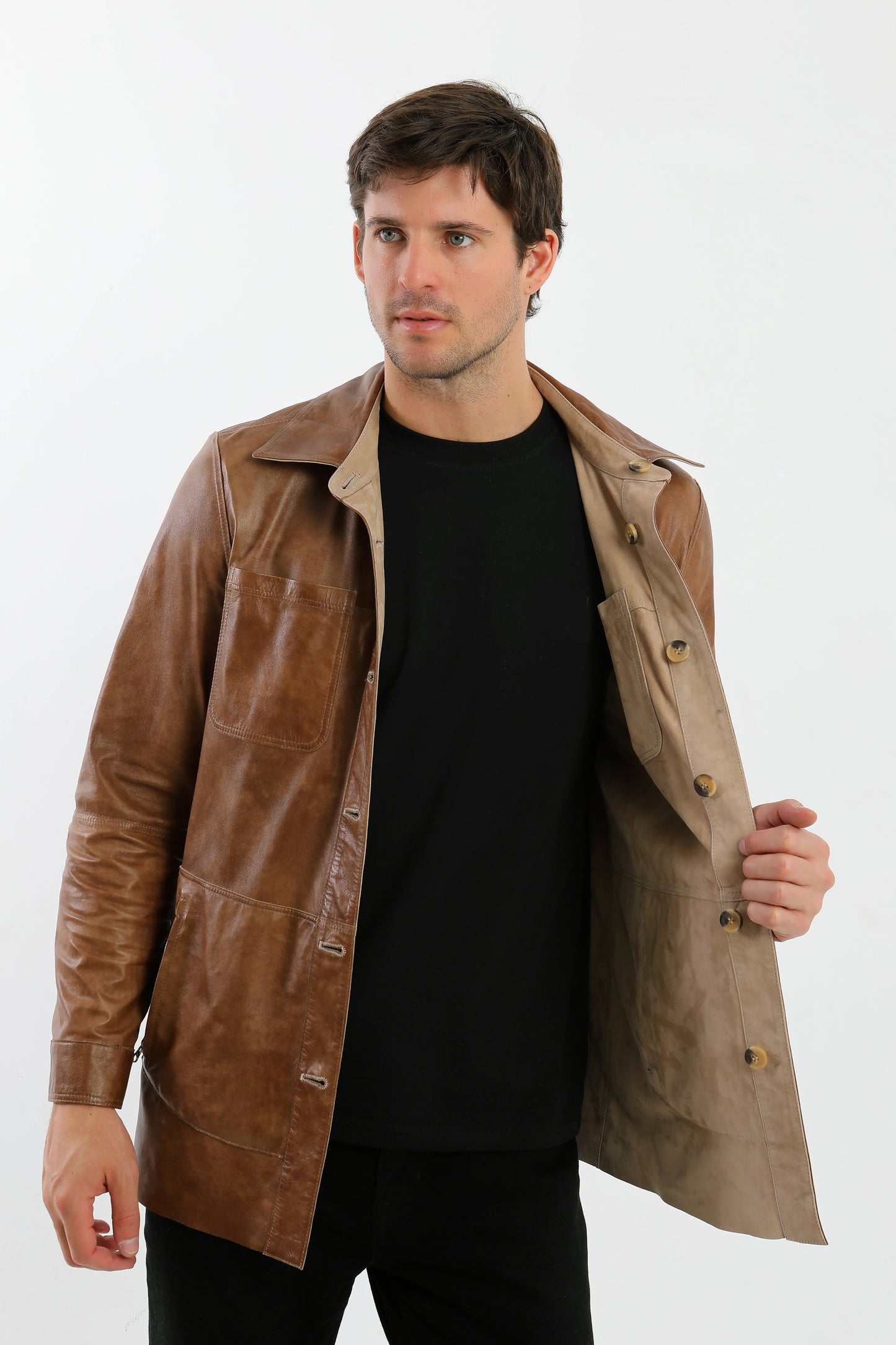 Reversible Suede Leather Jacket