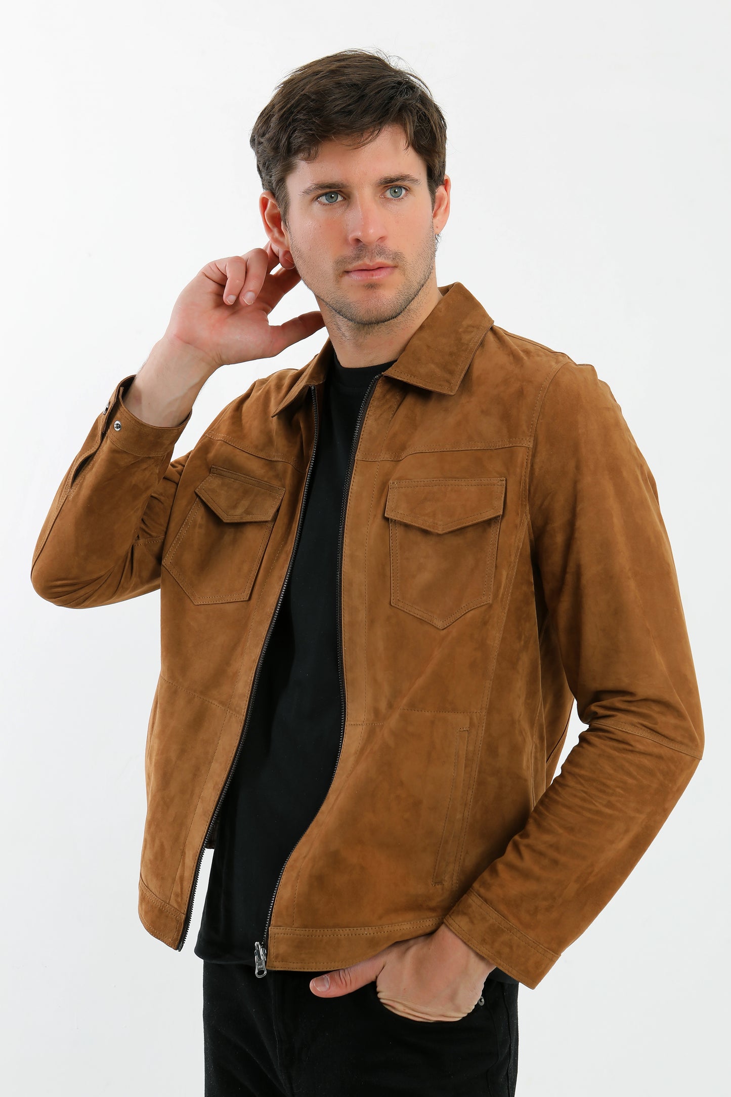 Reversible Suede Leather Jacket