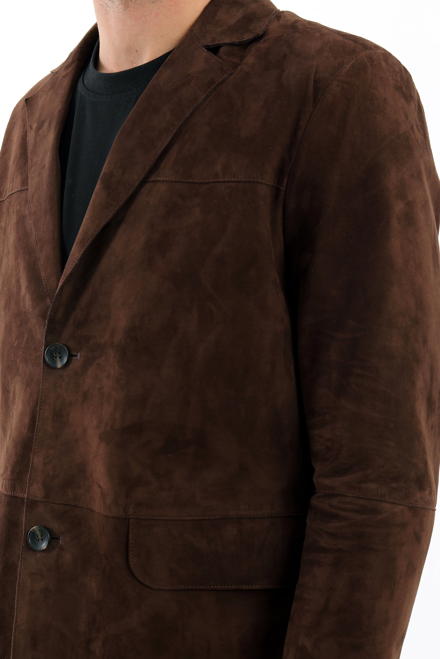 Suede Leather Blazer