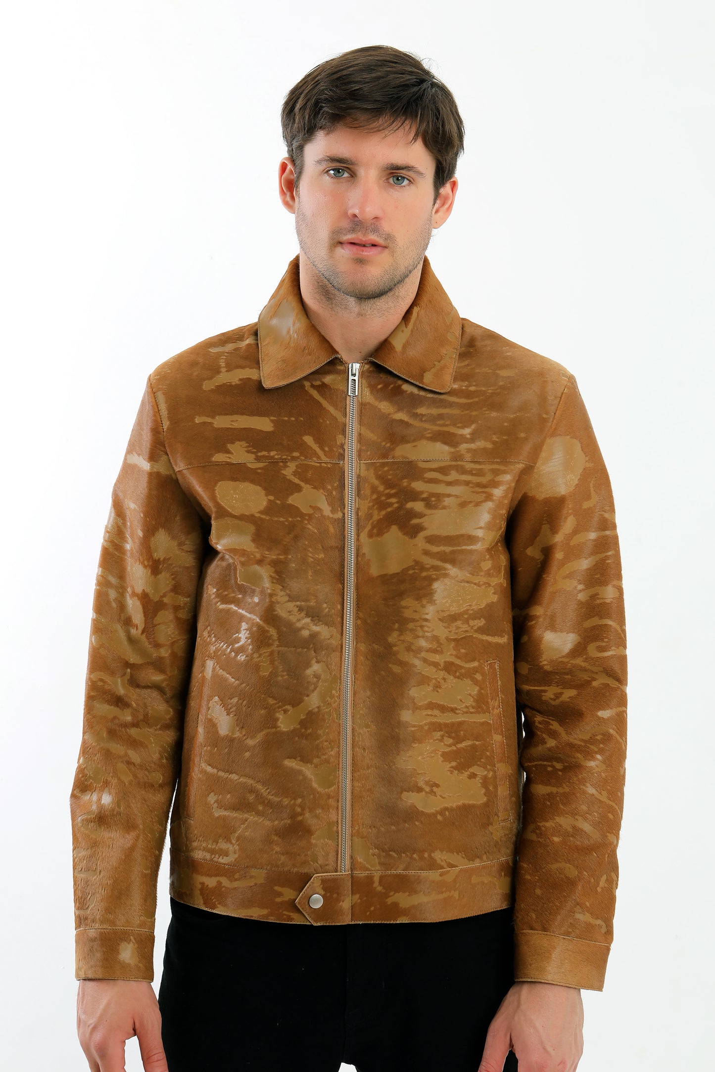 Camel Calf Hair Jacket
