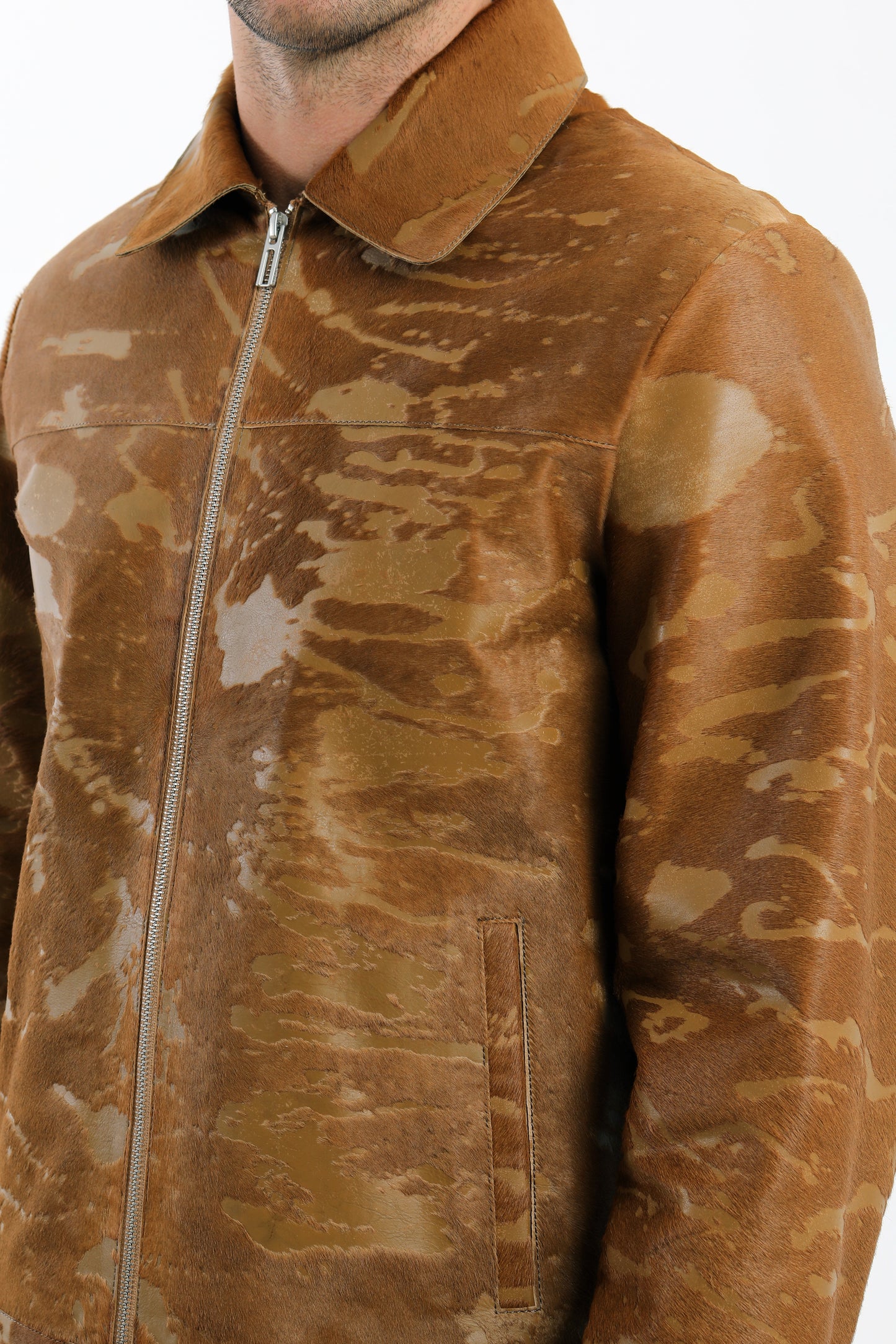 Camel Calf Hair Jacket