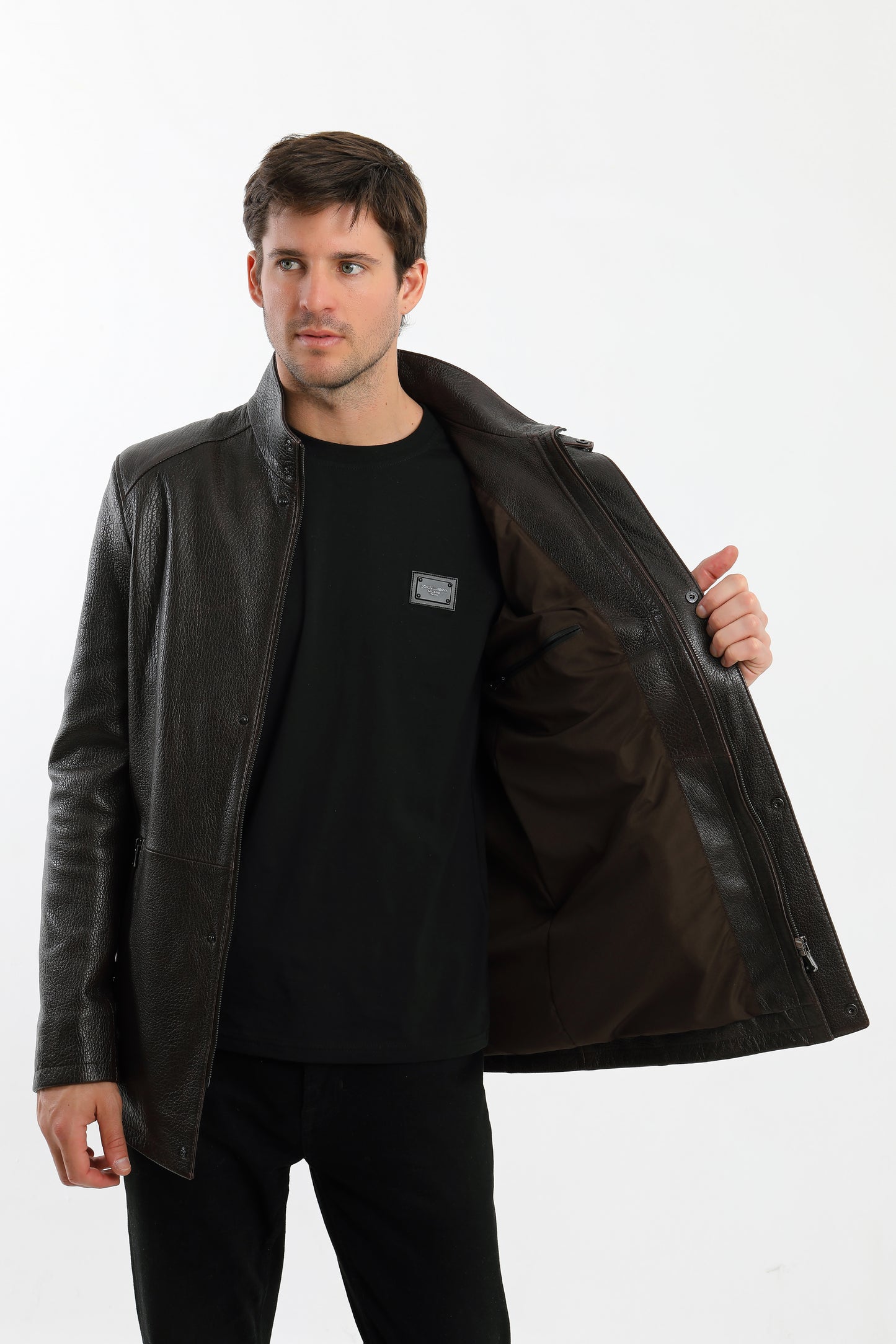 Brown Lambskin Leather Jacket
