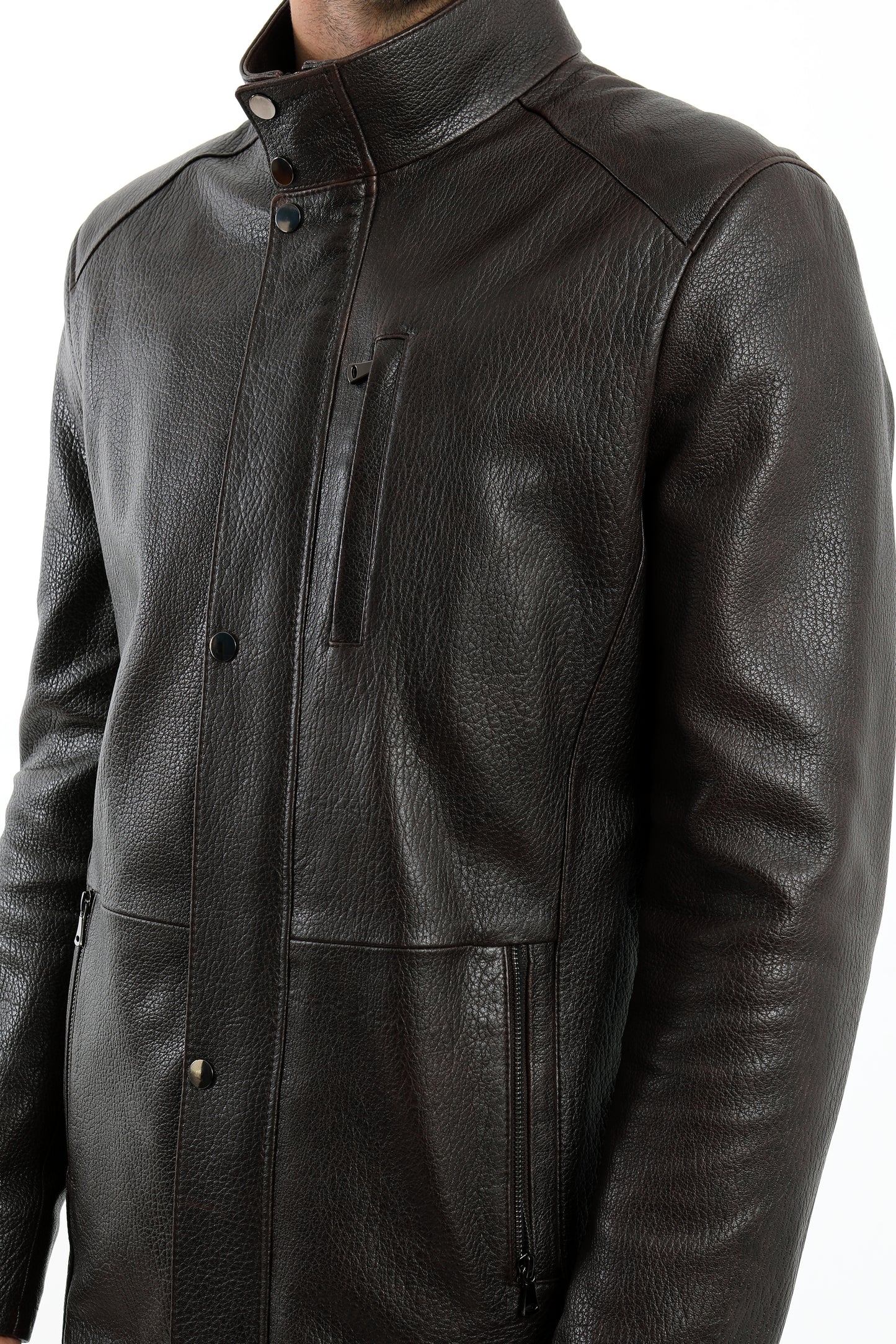 Brown Lambskin Leather Jacket