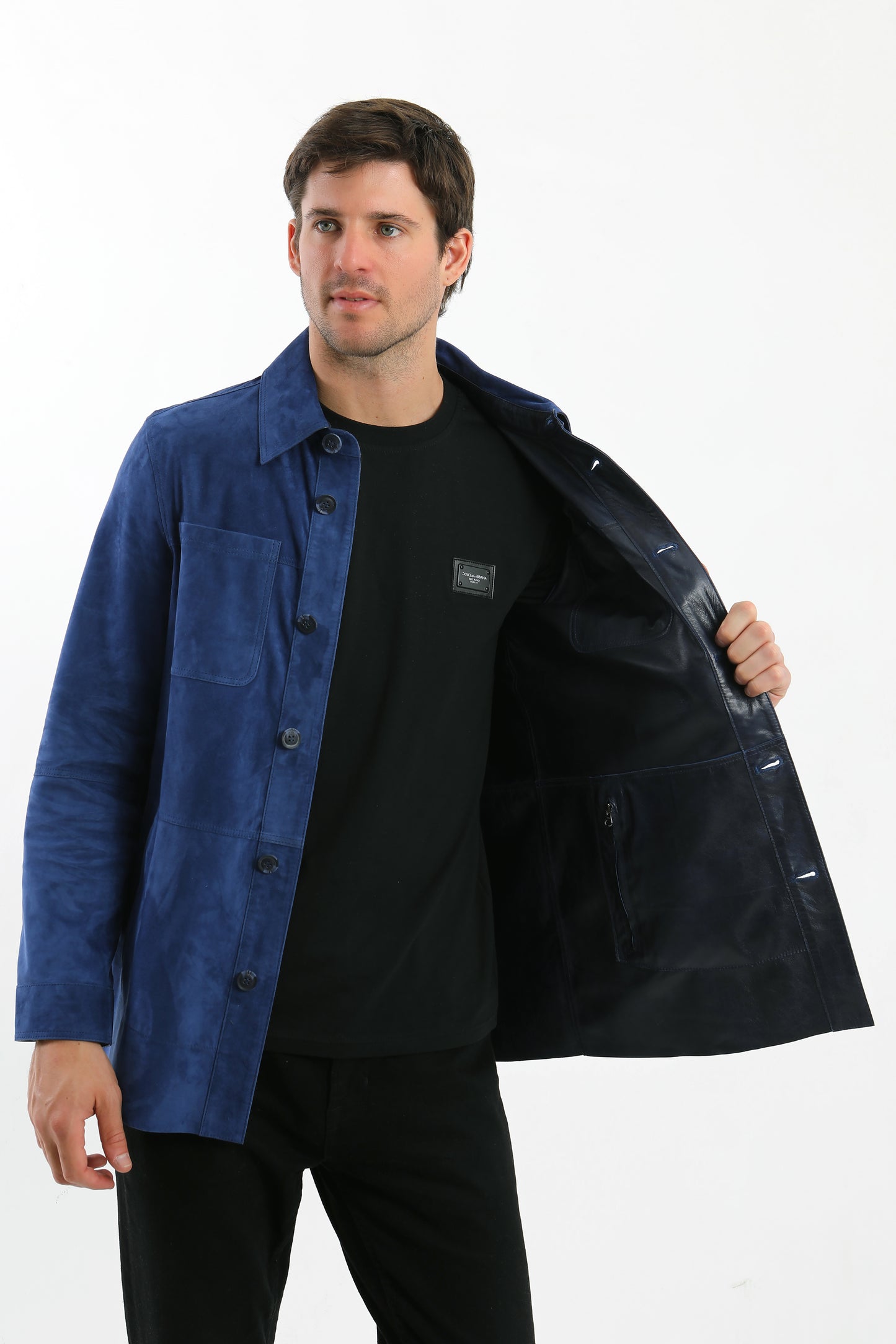 Reversible Suede Leather Jacket