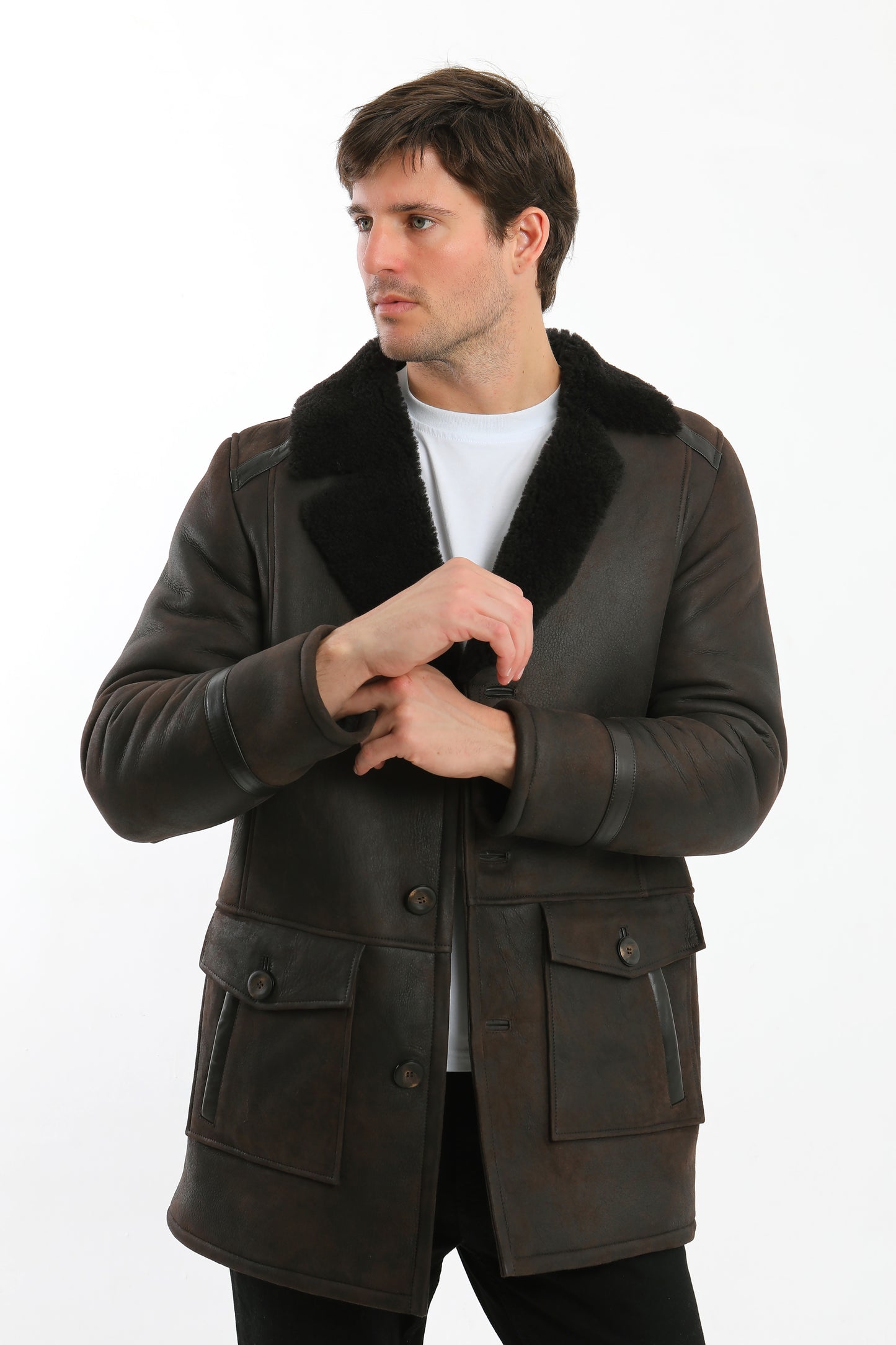 Sheepskin Shearling Coat