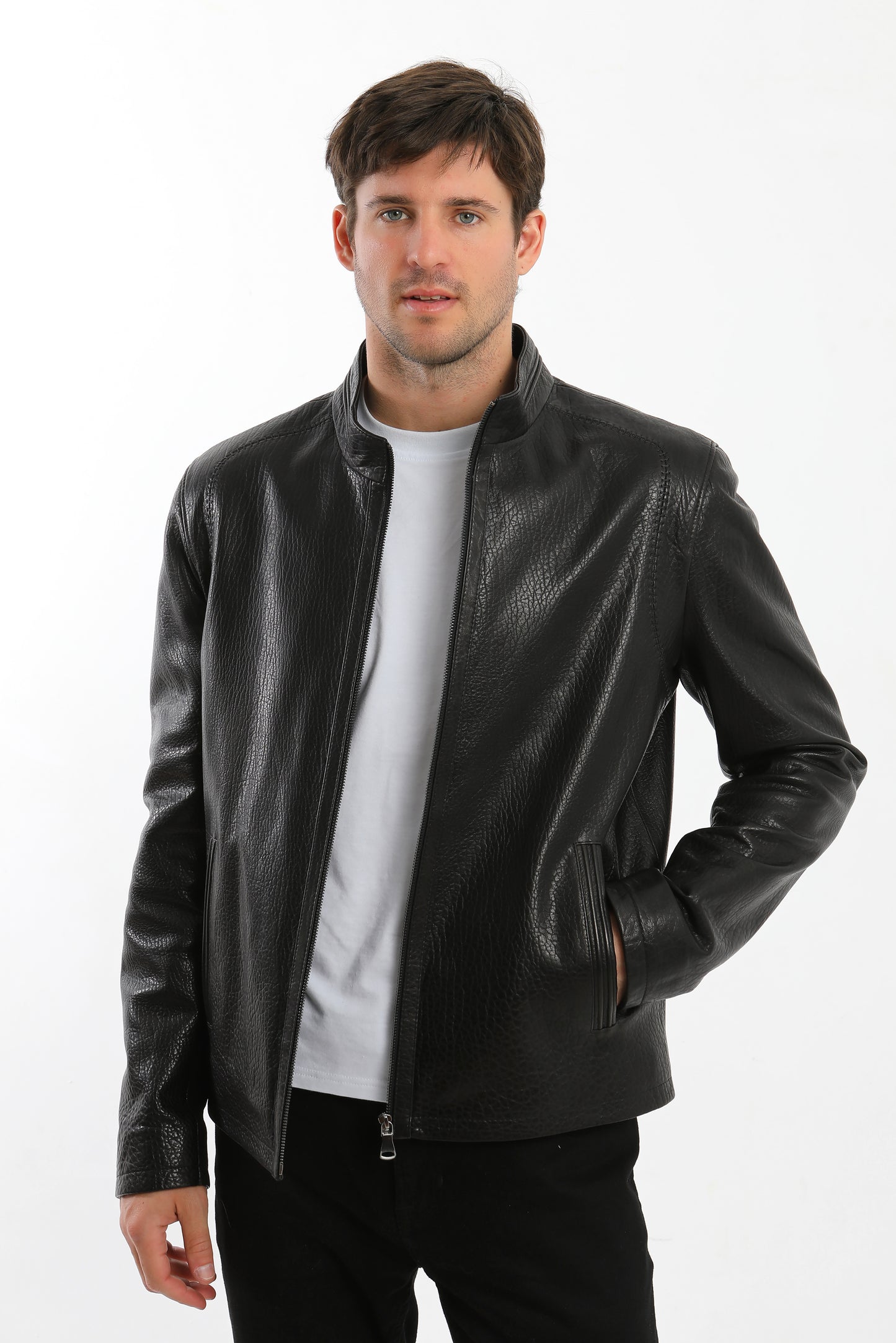 Black Lambskin Leather Jacket