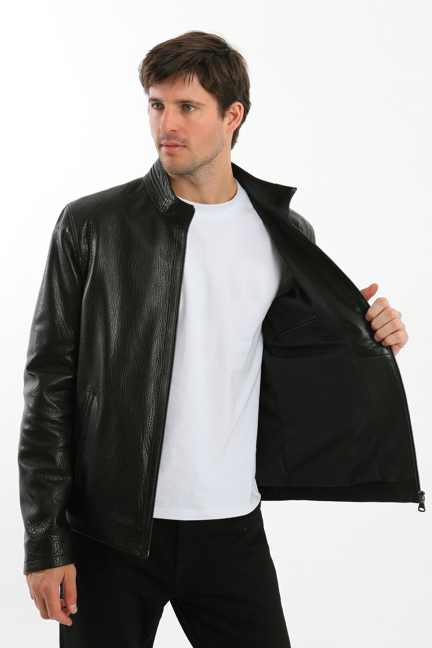 Black Lambskin Leather Jacket