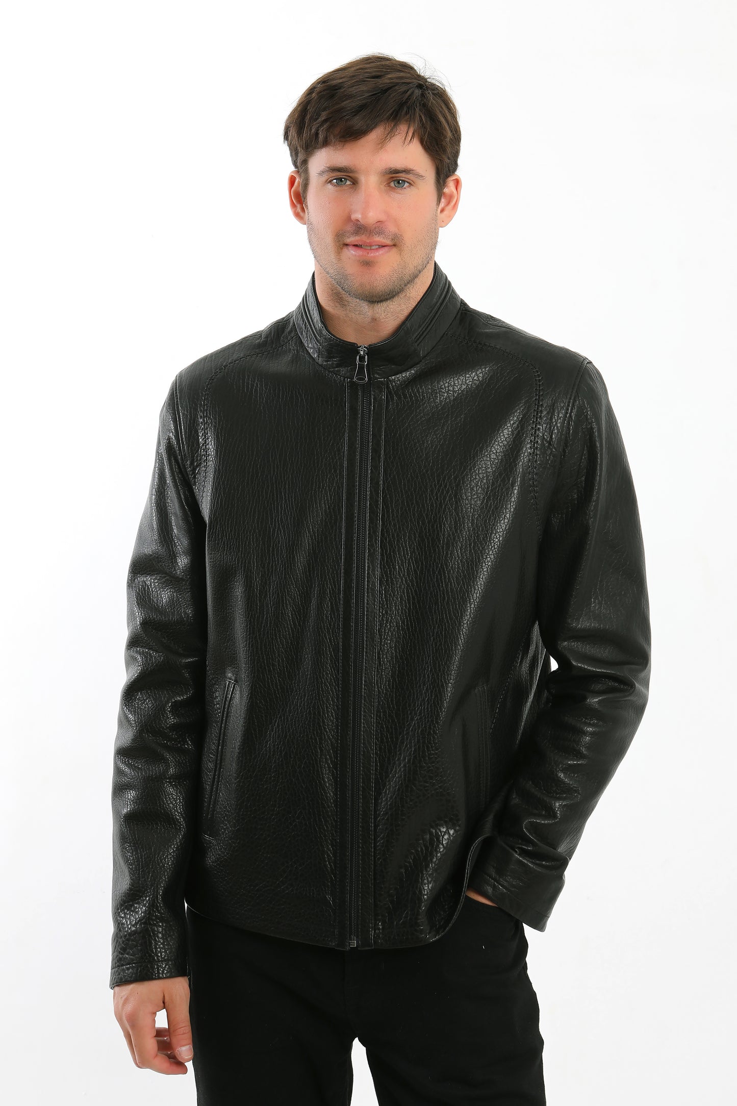 Black Lambskin Leather Jacket