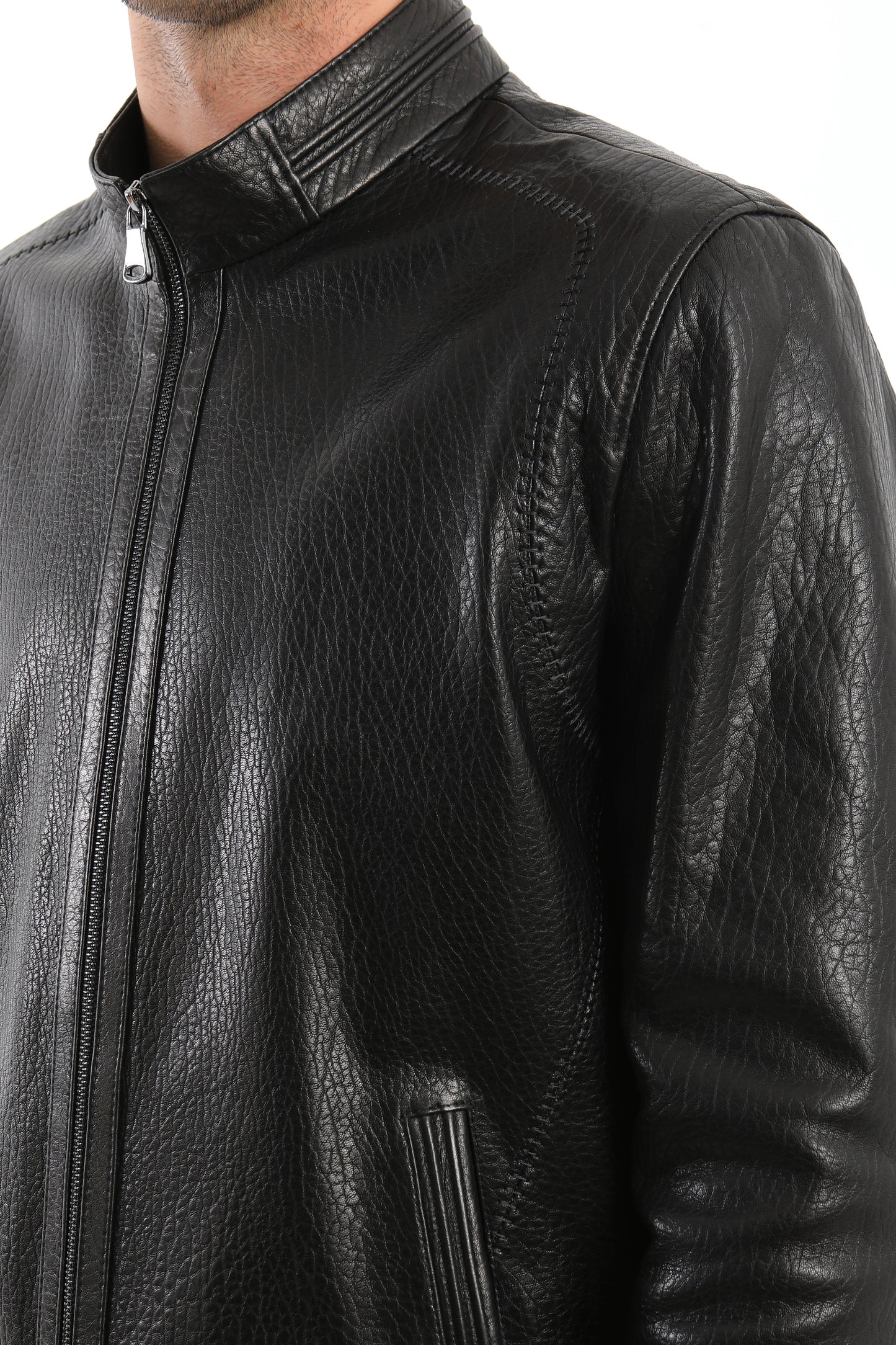 Black Lambskin Leather Jacket