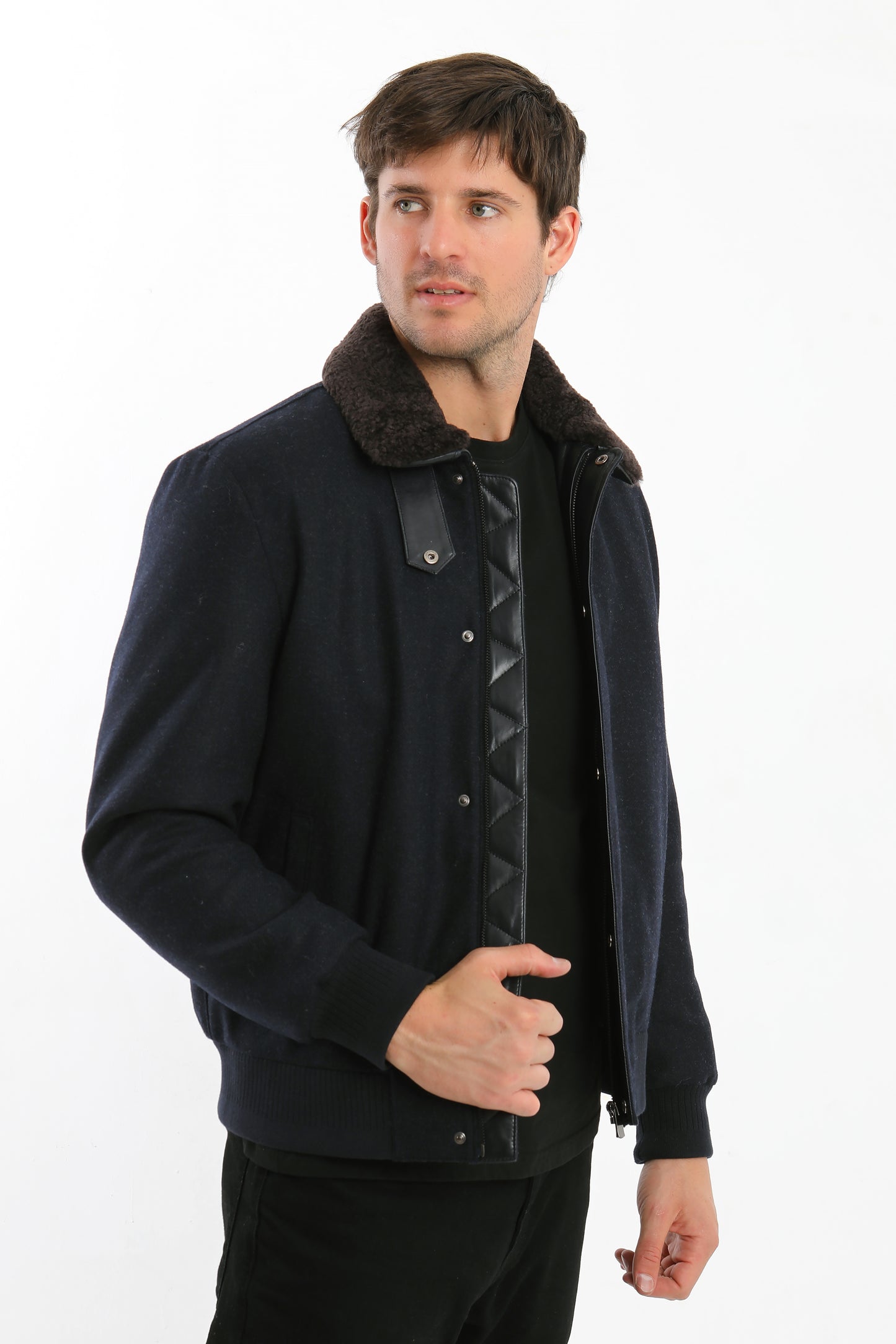 Navy Wool Jacket