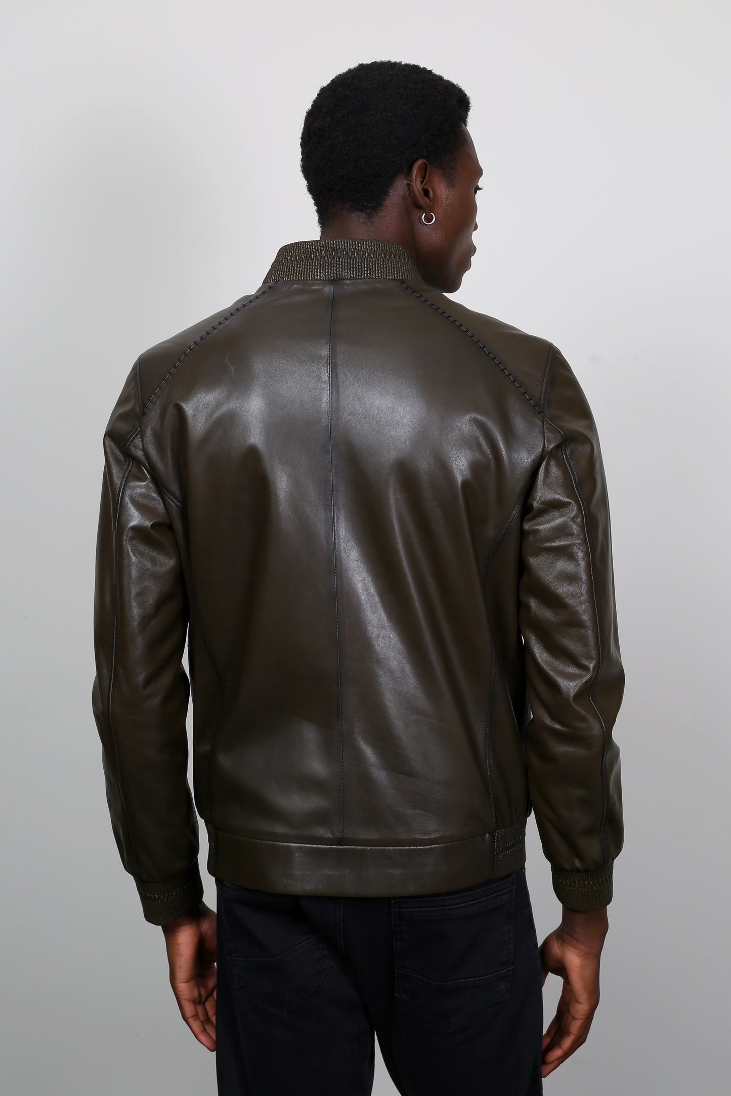 Forest Ember Leather Jacket