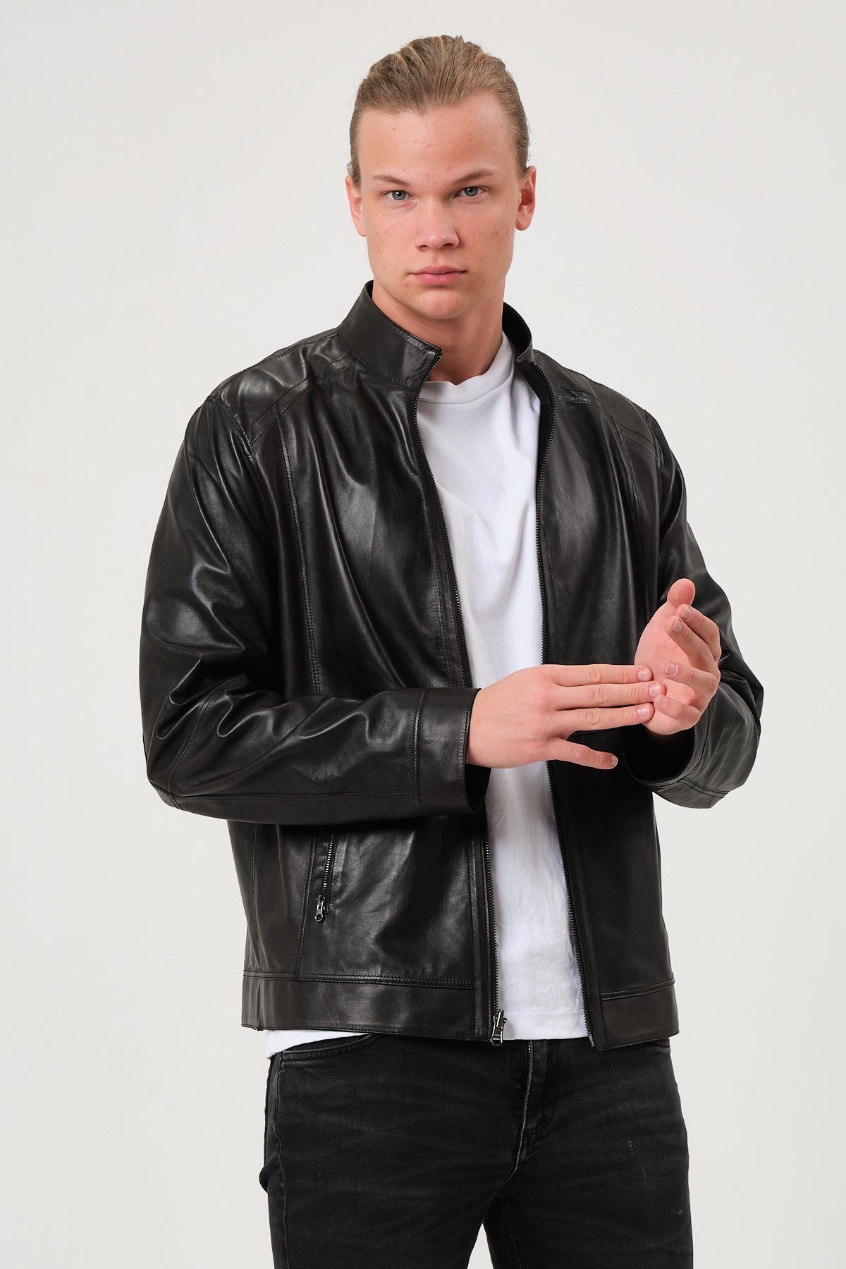 Leonardo Reversible Suede Leather Jacket