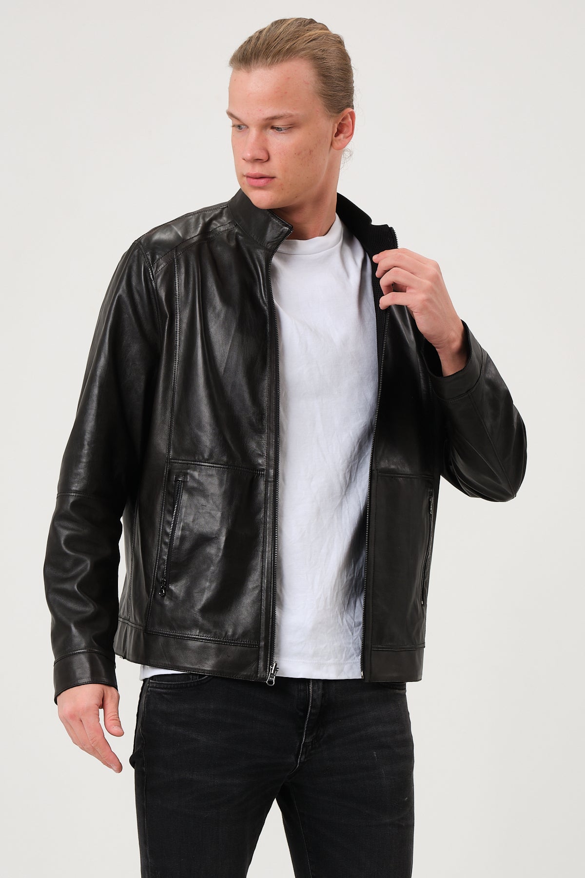 Leonardo Reversible Suede Leather Jacket