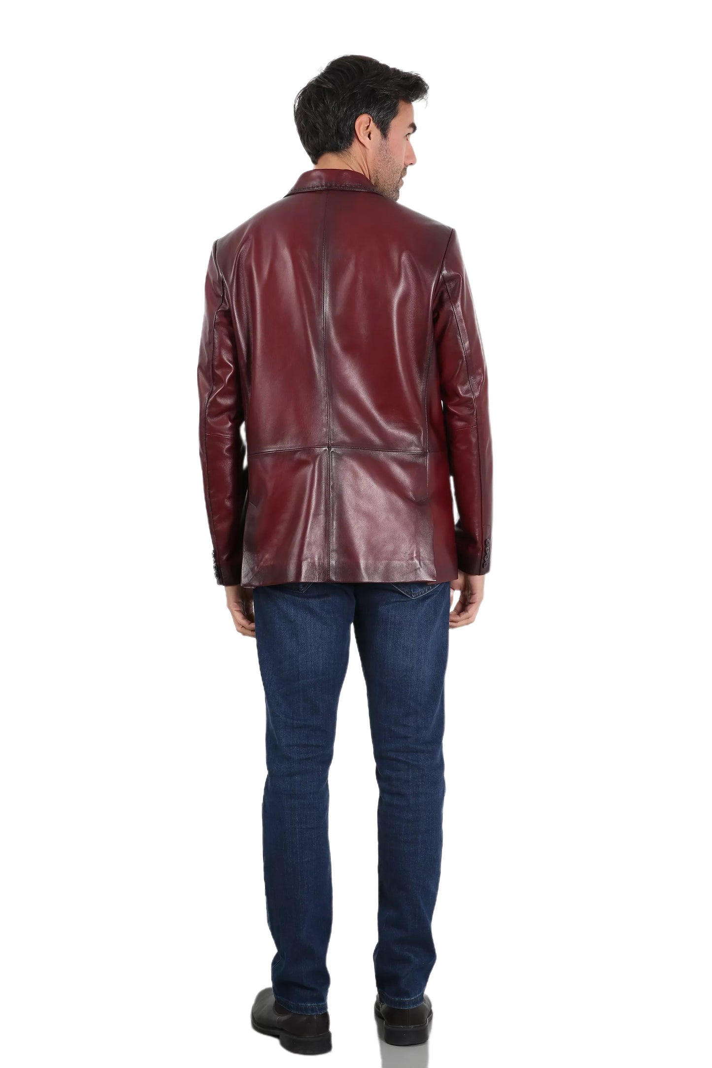 Solasta Lambskin Leather Blazer