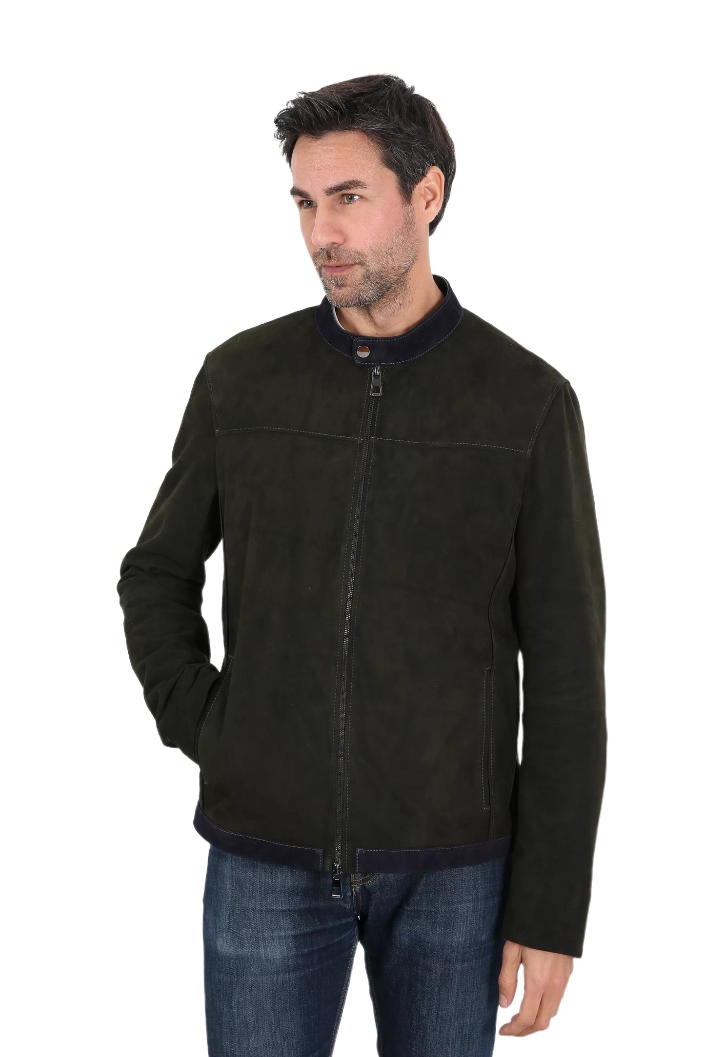 Augustus Suede Leather Jacket