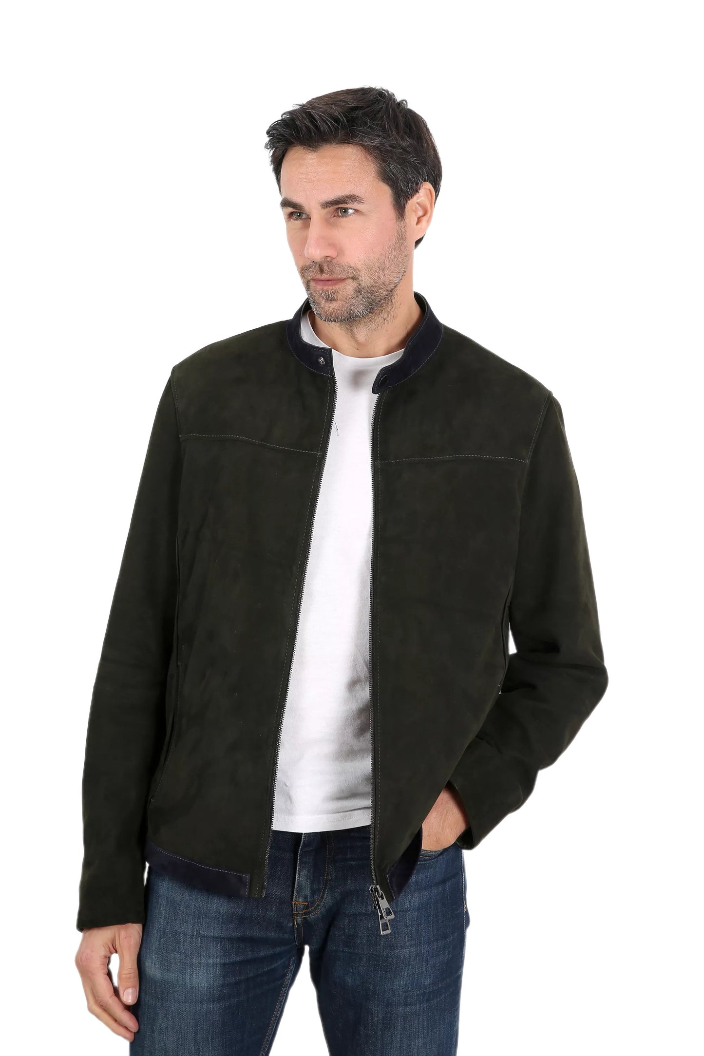 Augustus Suede Leather Jacket