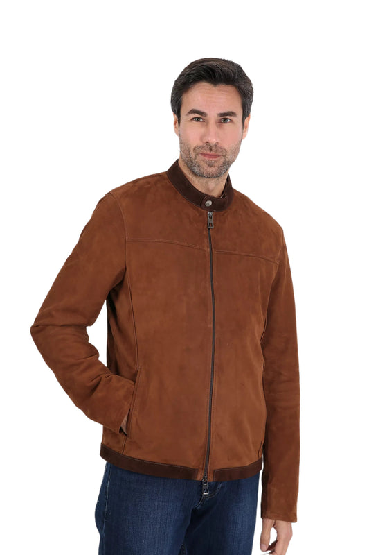 Augustus Suede Leather Jacket