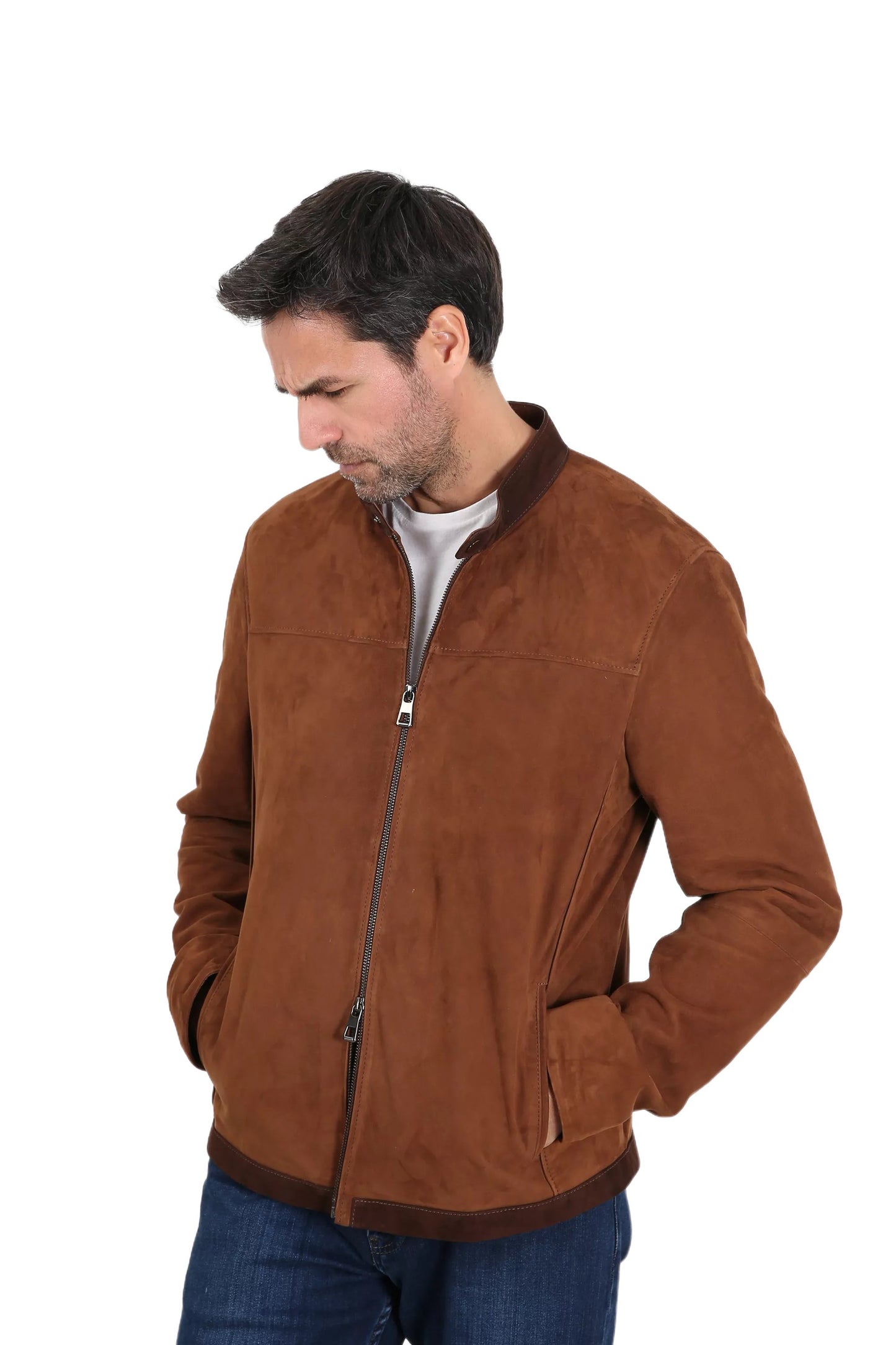 Augustus Suede Leather Jacket